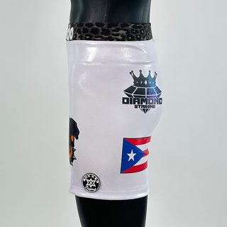 Classic Vale Tudo MMA White Ethen M Compression Shorts