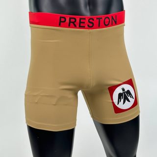 Classic Vale Tudo MMA True gold and red Franklyn W Compression Shorts