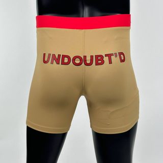 Classic Vale Tudo MMA True gold and red Franklyn W Compression Shorts