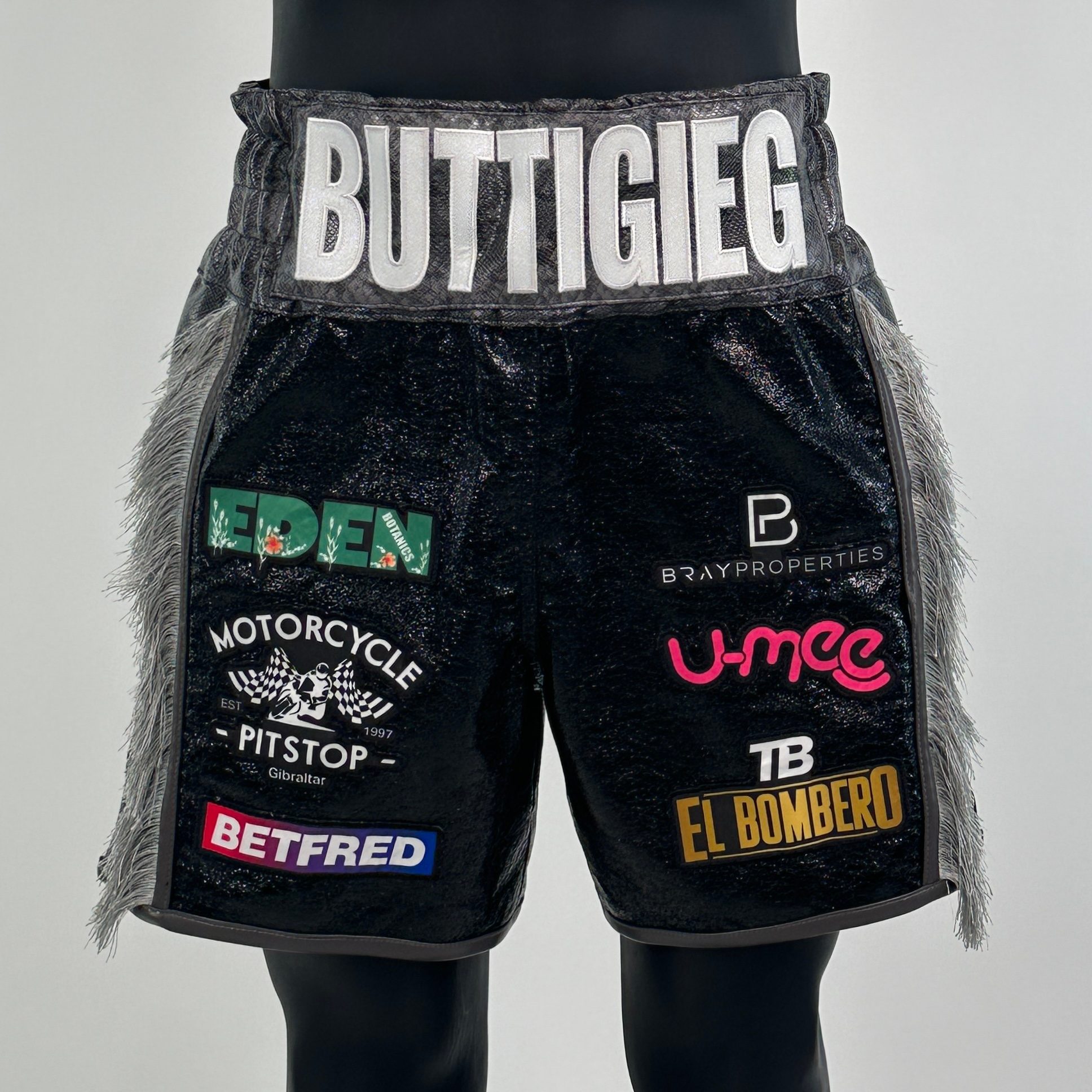 Side Stripe BX  Tyrone 151353 Custom Boxing Shorts & Trunks