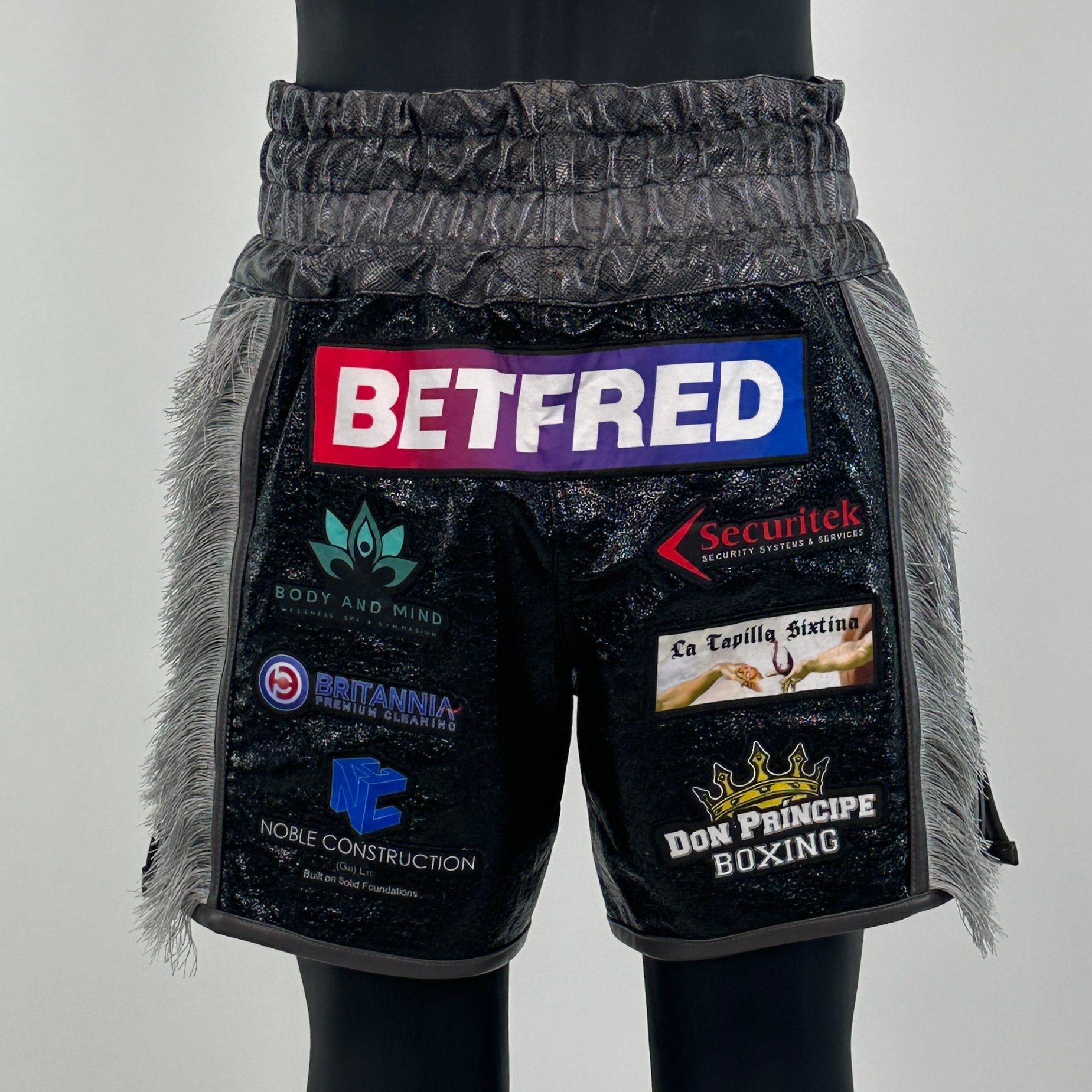 Side Stripe BX  Tyrone 151353 Custom Boxing Shorts & Trunks