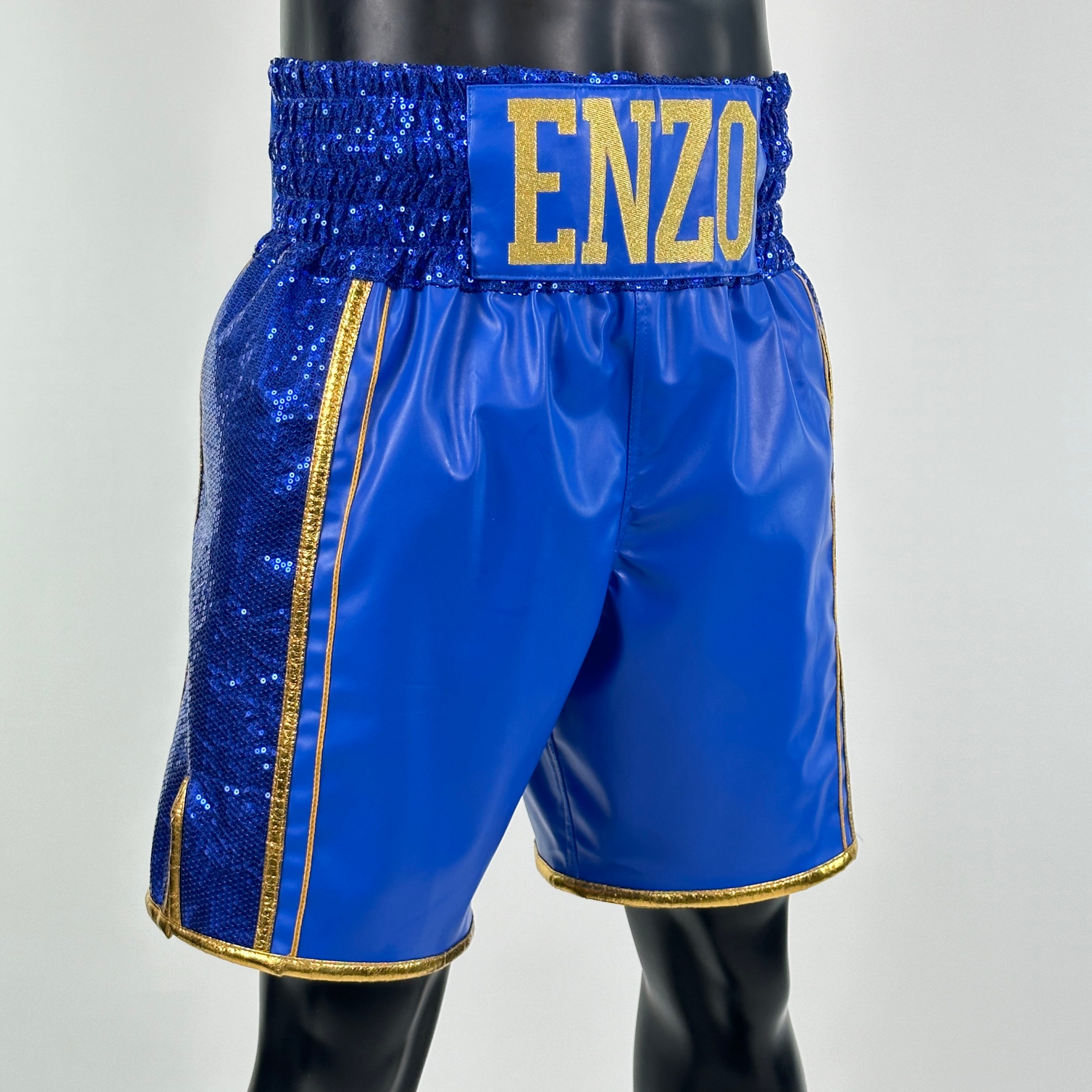 Side Stripe Luxury II Old Enzo 152915 Custom Boxing Shorts & Trunks