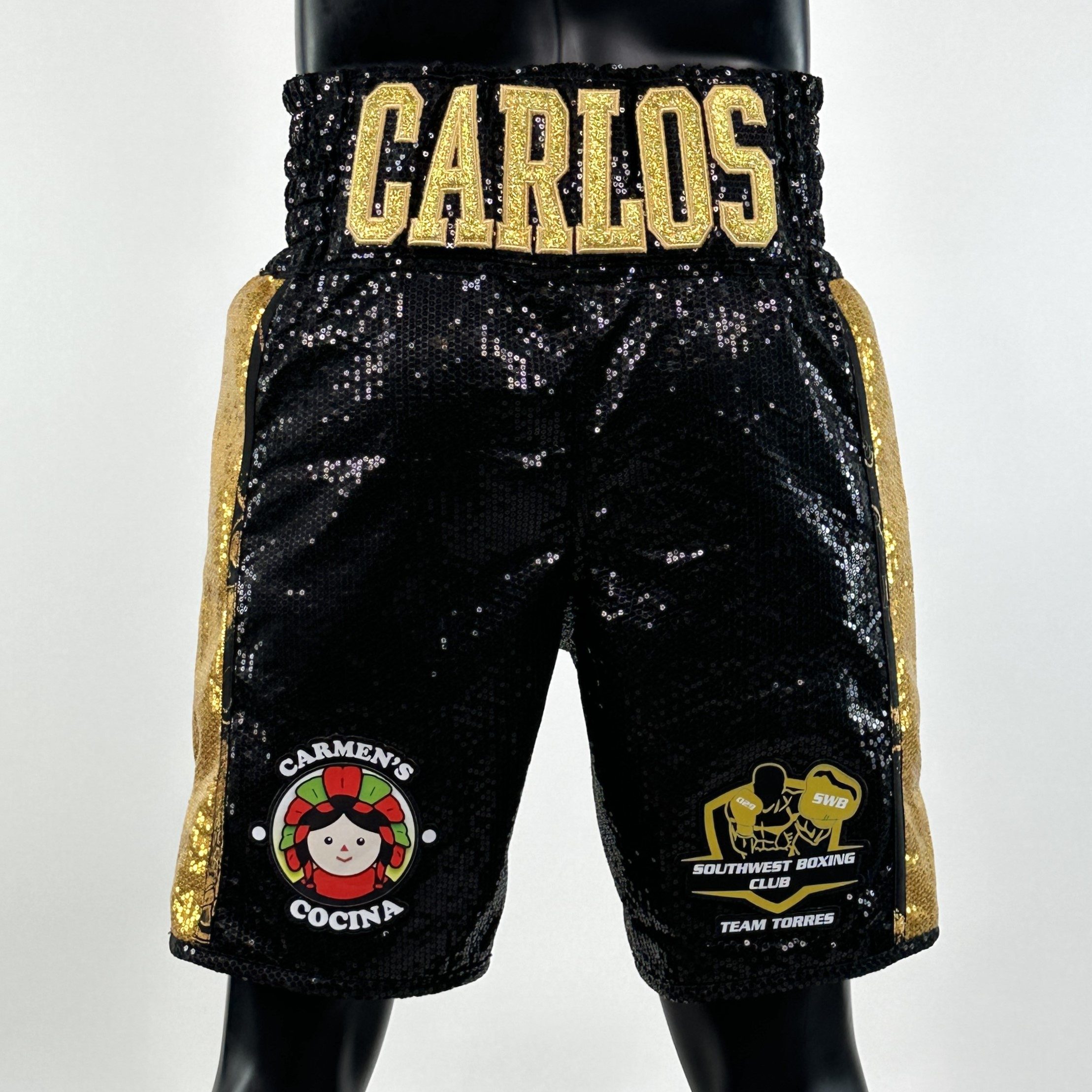 Side Stripe BX  Christina 155109 Custom Boxing Shorts & Trunks