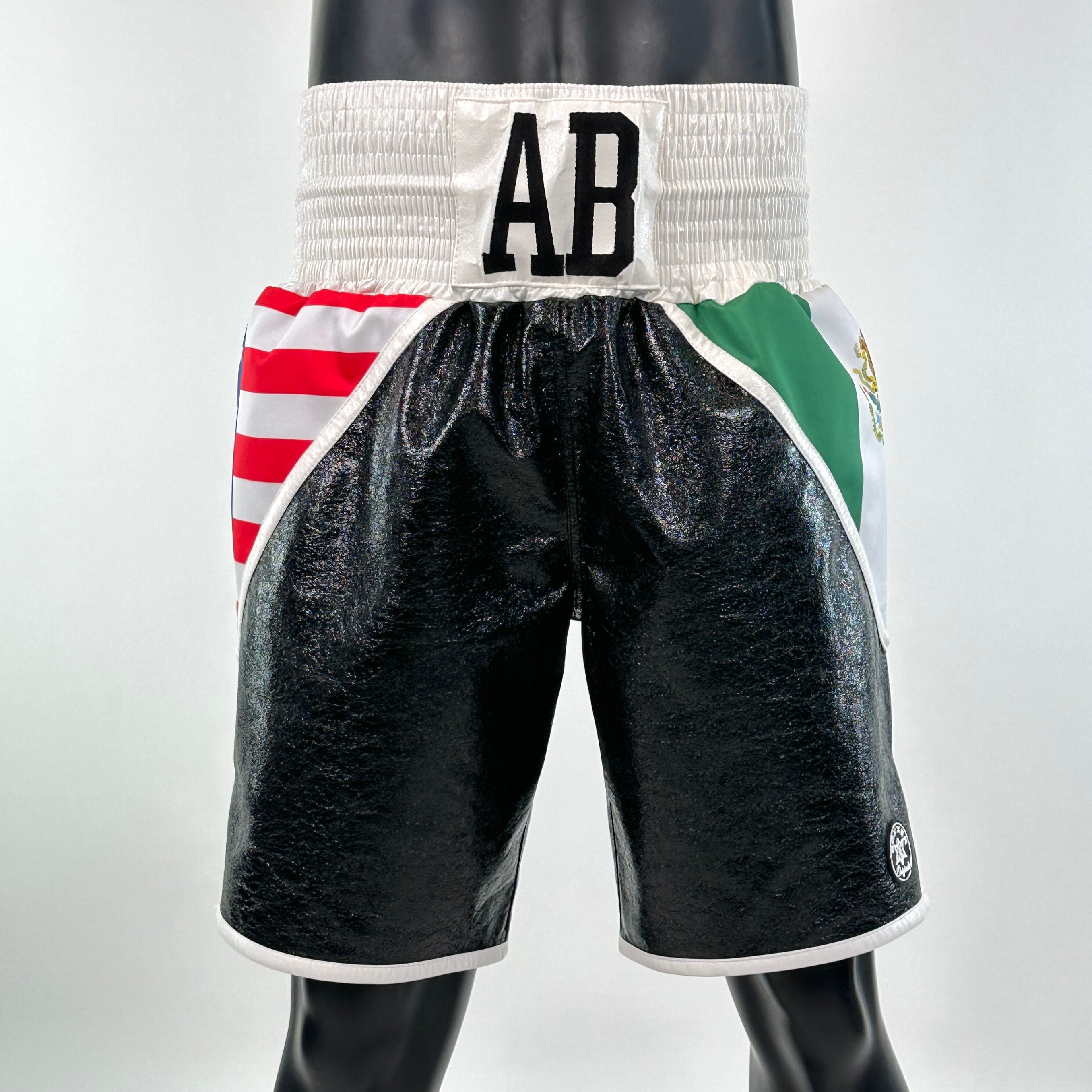 Mexican USA BX Abraham 156873 Custom Boxing Shorts & Trunks