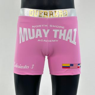Classic Vale Tudo MMA Baby Pink Omar G Compression Shorts