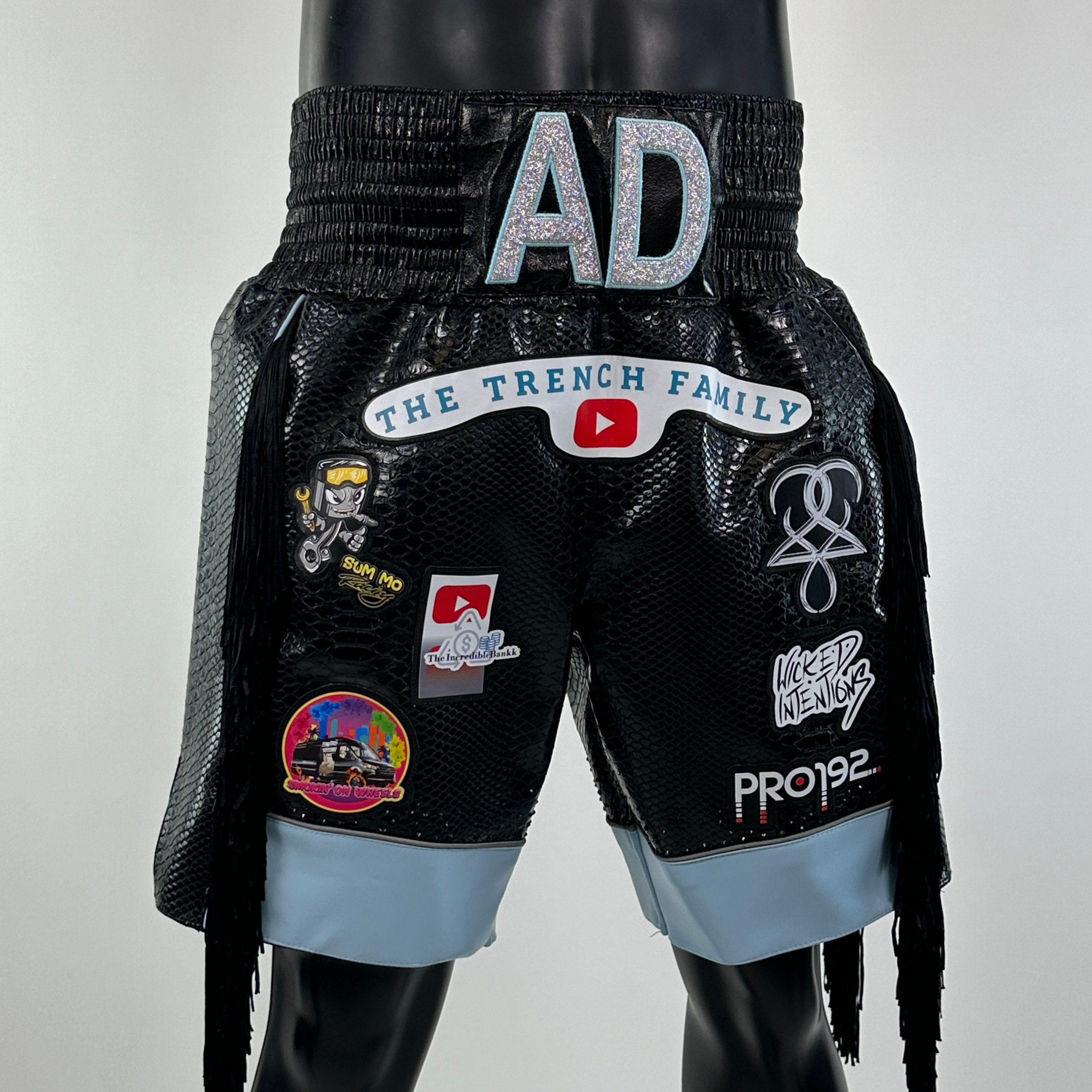 Panel Long Tassels BX Old antraveous 159561 Custom Boxing Shorts & Trunks