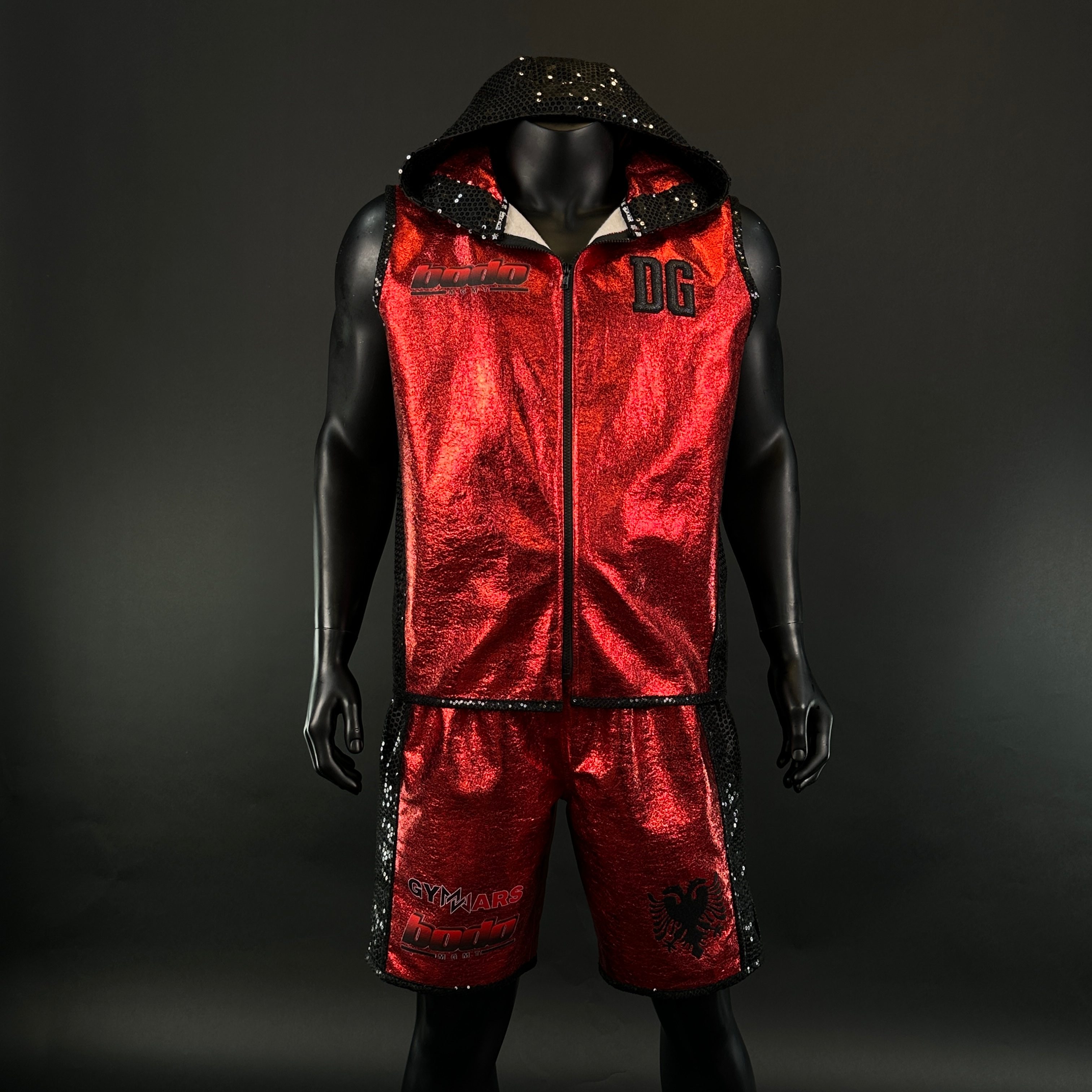 Side Stripe BX  Denis 161593 Custom Boxing Shorts & Trunks