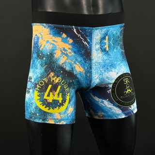 Classic Vale Tudo MMA Blue paint BF Oliver M Compression Shorts
