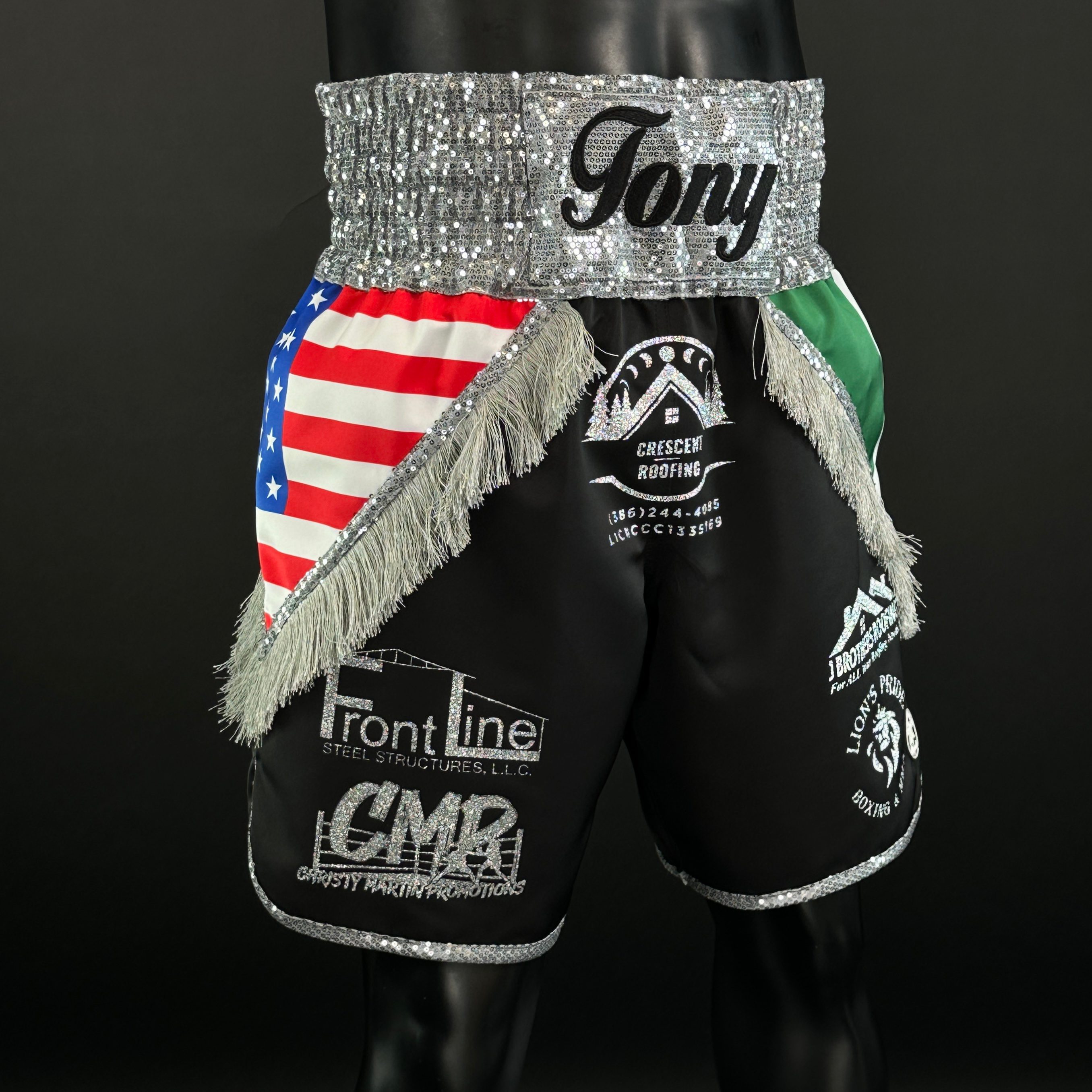 Mexican USA BX Tony 165460 Custom Boxing Shorts & Trunks