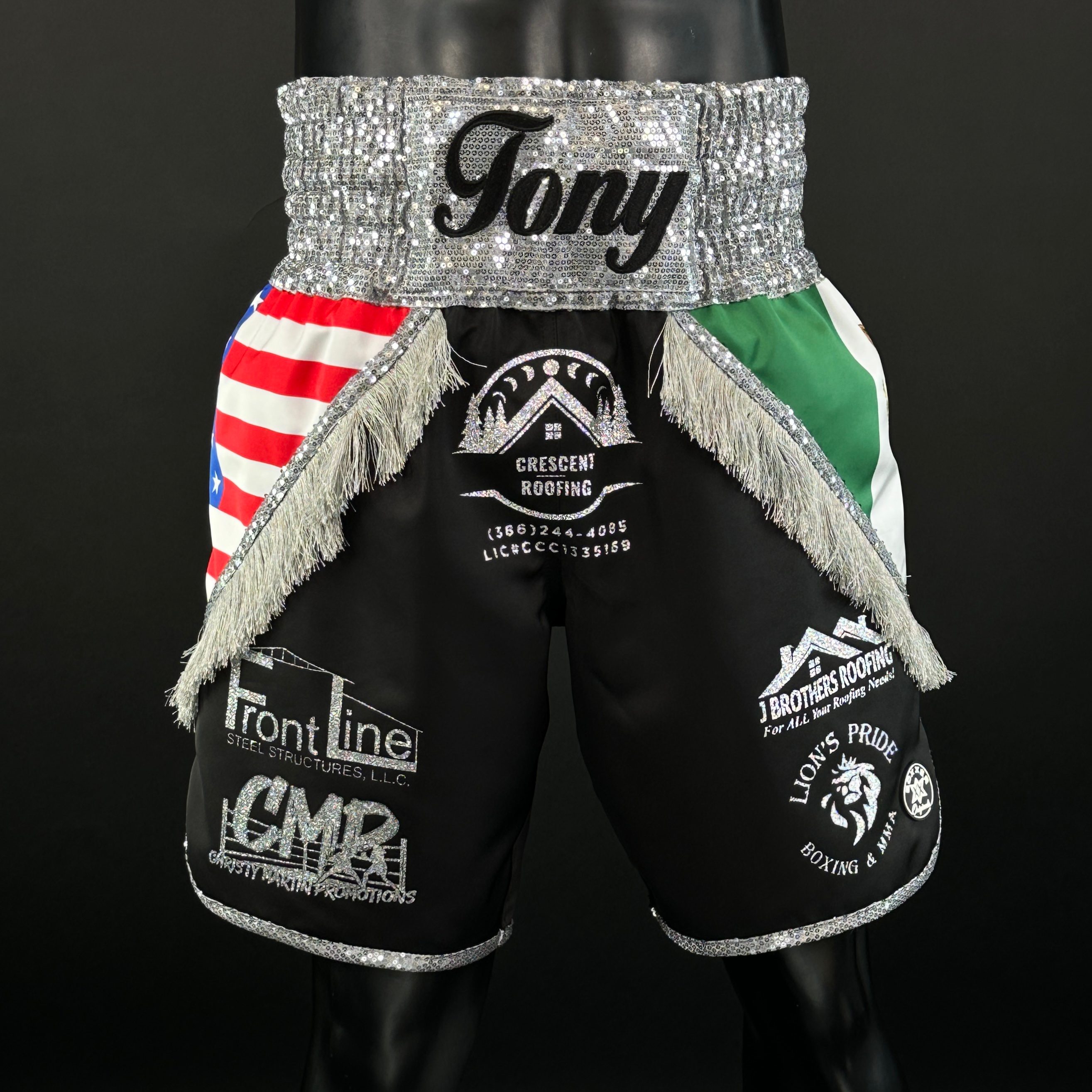 Mexican USA BX Tony 165460 Custom Boxing Shorts & Trunks