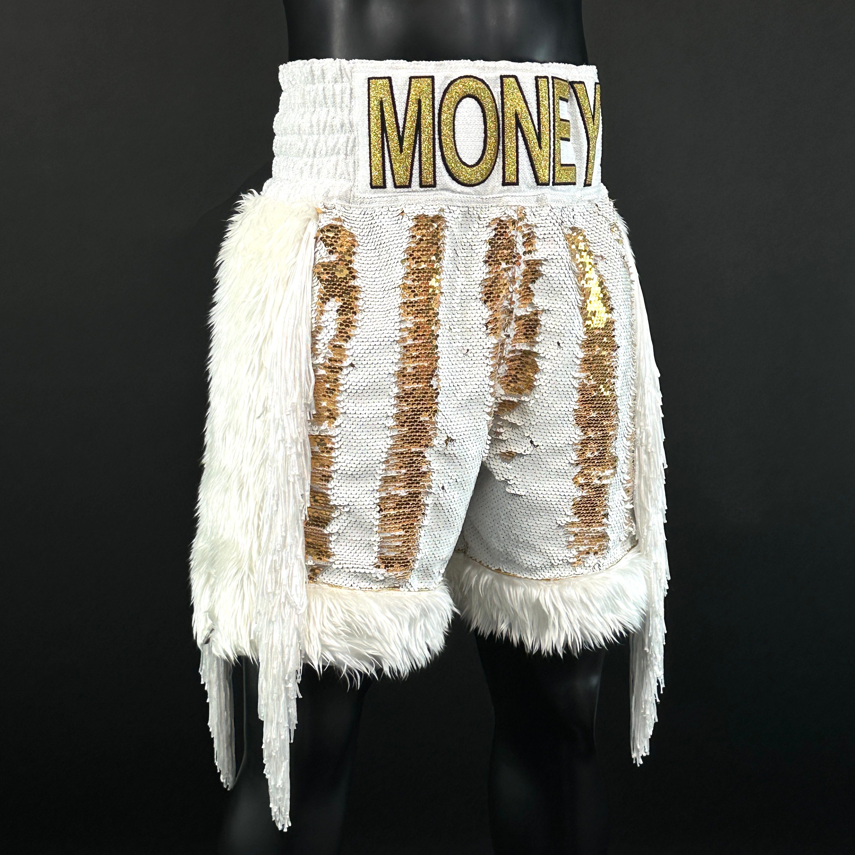 Panel Long Tassels BX Old Taylah 165145 Custom Boxing Shorts & Trunks