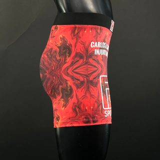 Classic Vale Tudo MMA Multired marble Michael K Compression Shorts