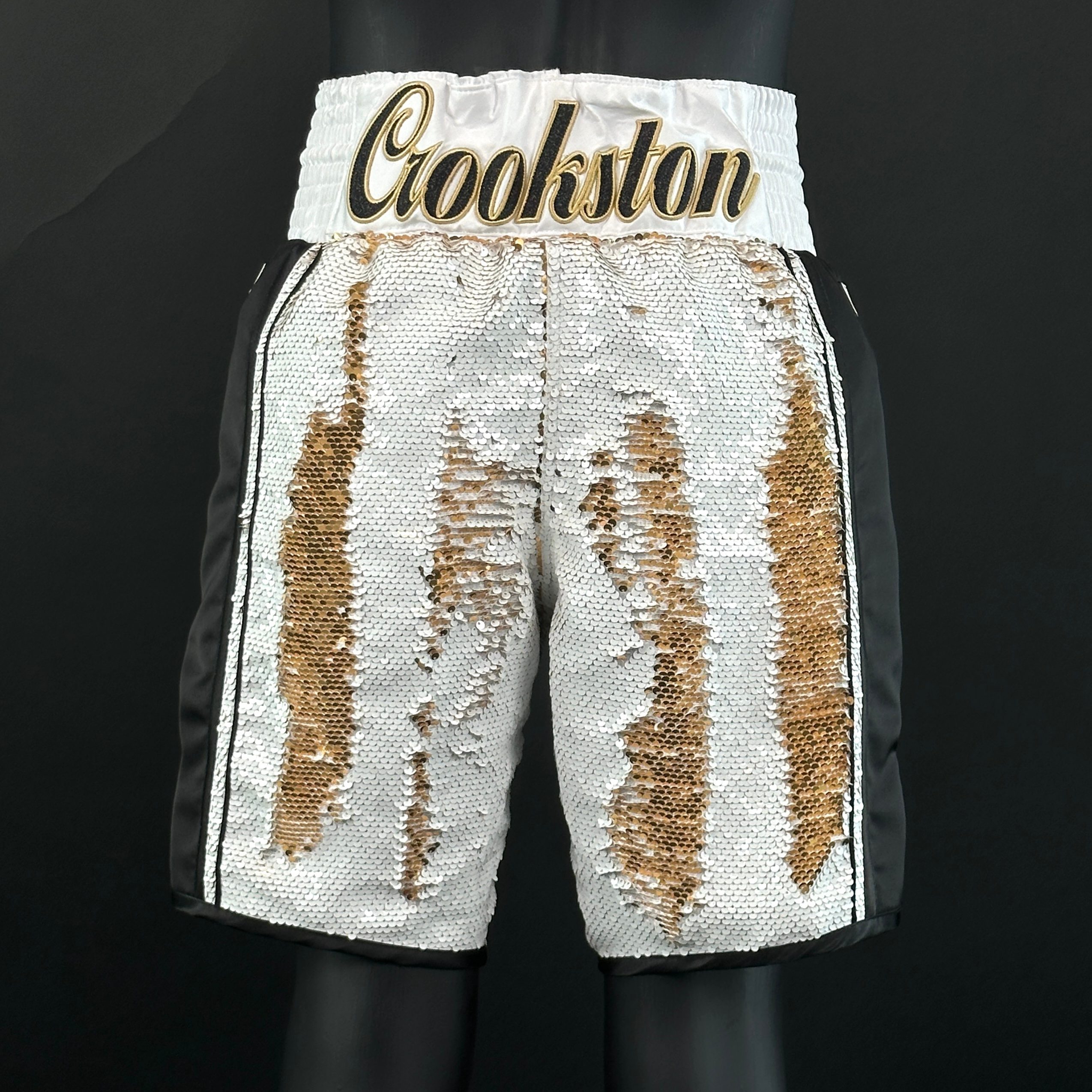 Side Stripe Luxury II Leigh 165996 Custom Boxing Shorts & Trunks