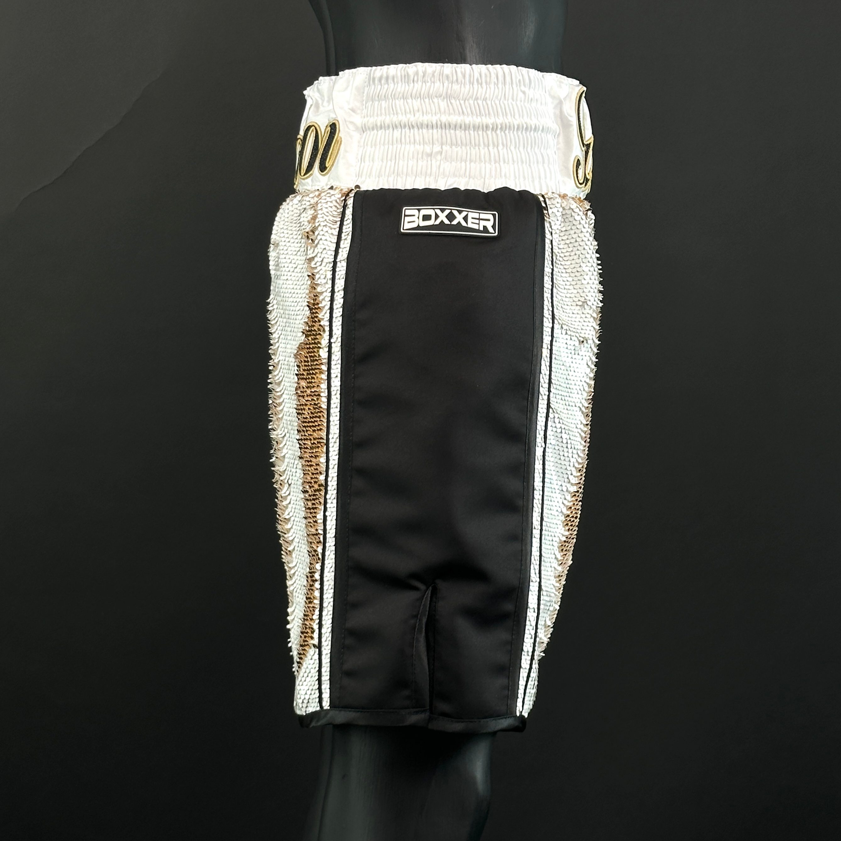 Side Stripe Luxury II Leigh 165996 Custom Boxing Shorts & Trunks