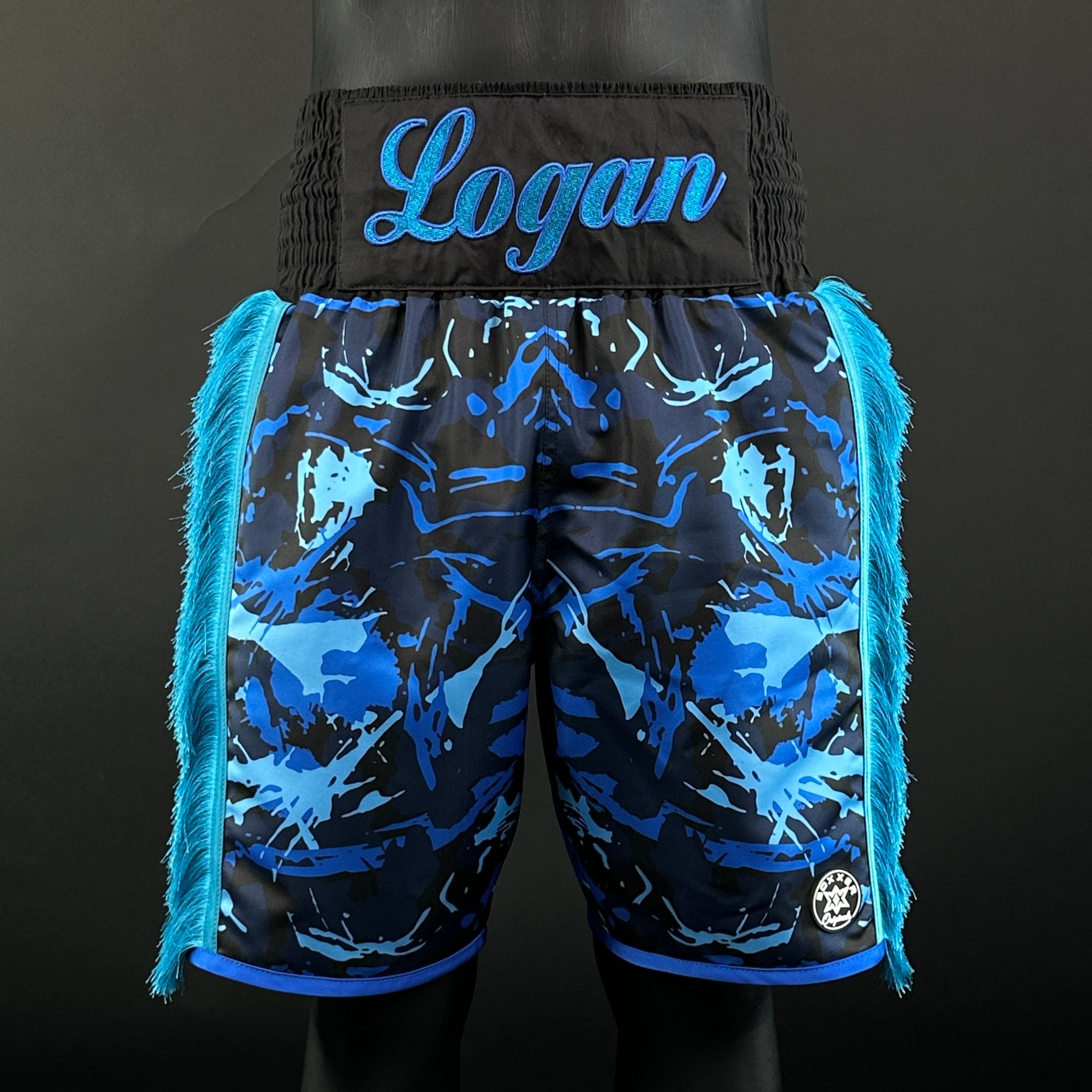 Side Stripe BX  Logan 166649 Custom Boxing Shorts & Trunks