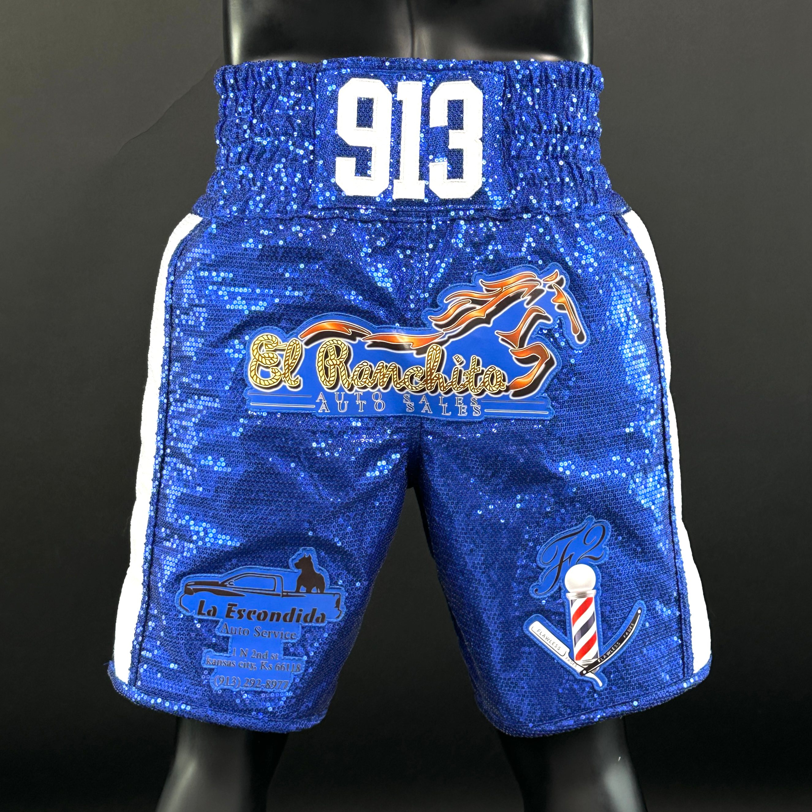 Side Stripe BX  Kevin 167119 Custom Boxing Shorts & Trunks