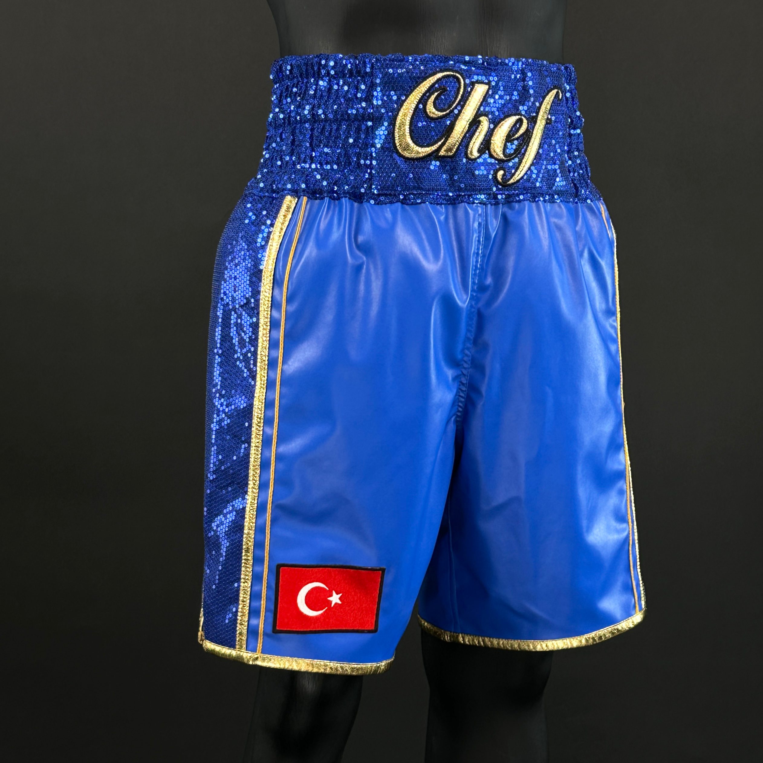 Side Stripe Luxury II Old Göktug 167501 Custom Boxing Shorts & Trunks