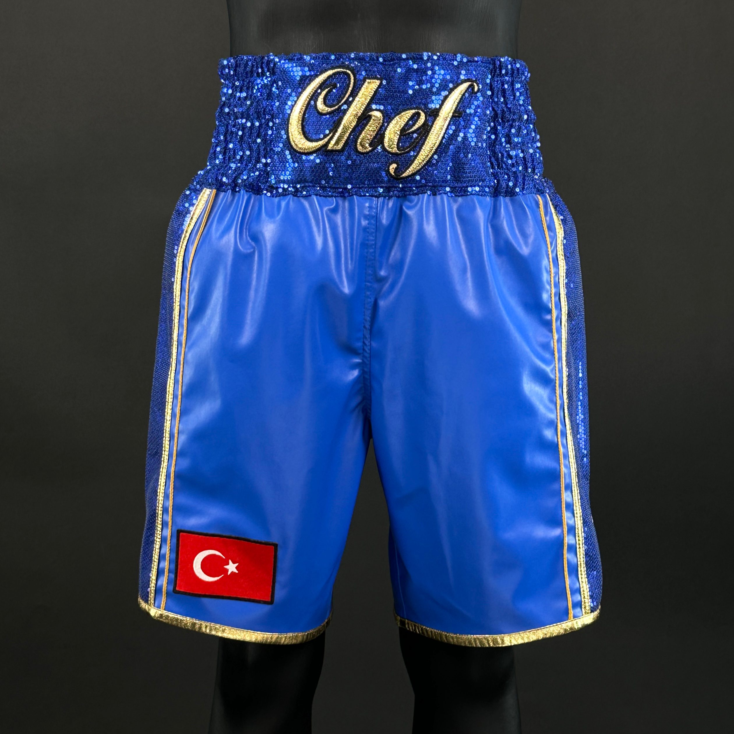 Side Stripe Luxury II Göktug 167501 Custom Boxing Shorts & Trunks