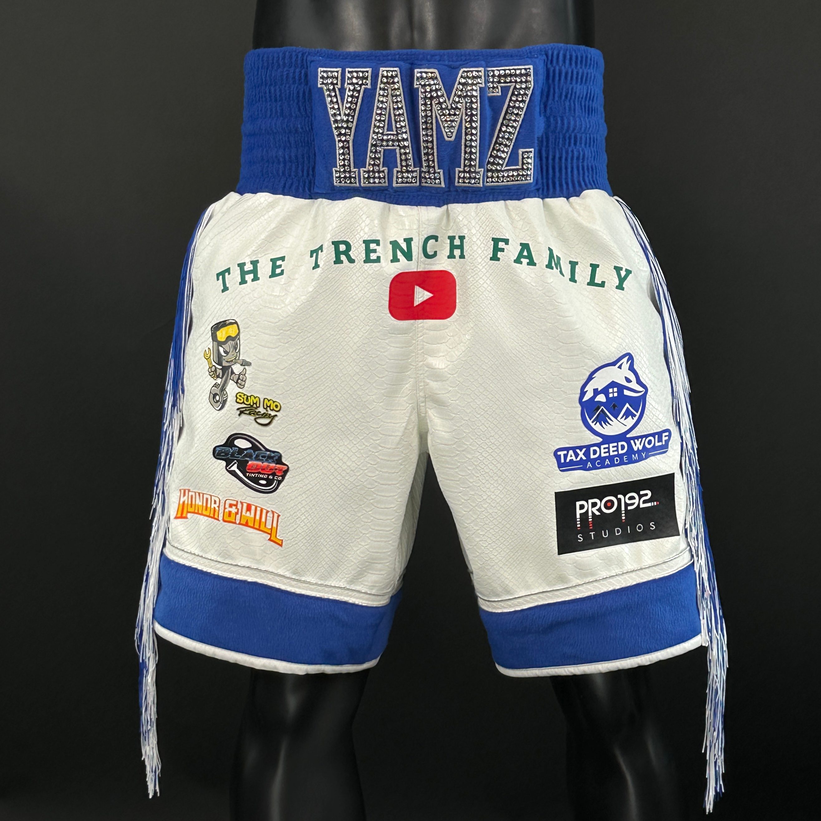 Long Tassels Supreme BX Antraveous 168716 Custom Boxing Shorts & Trunks