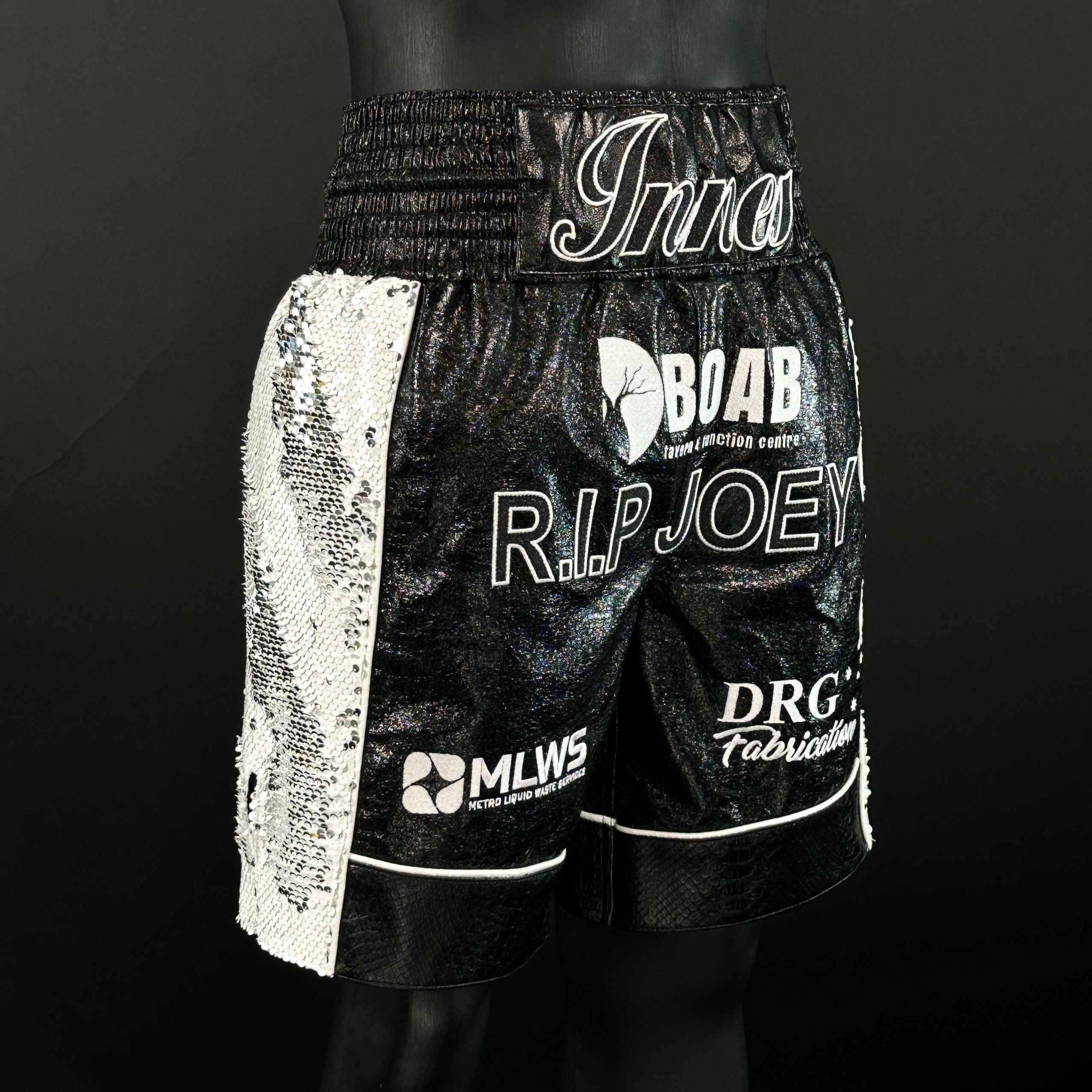 Panel Long Tassels BX ben 168655 Custom Boxing Shorts & Trunks