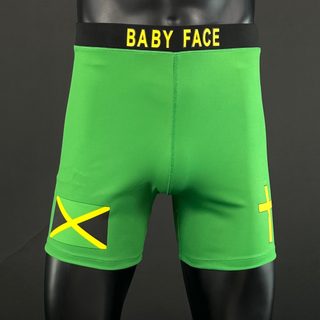 Classic Vale Tudo MMA Green Justin T Compression Shorts