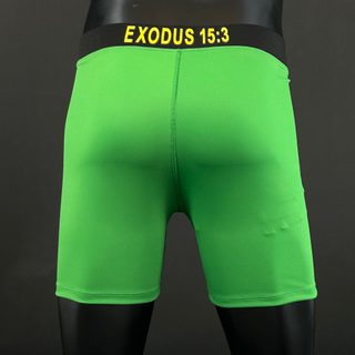 Classic Vale Tudo MMA Green Justin T Compression Shorts