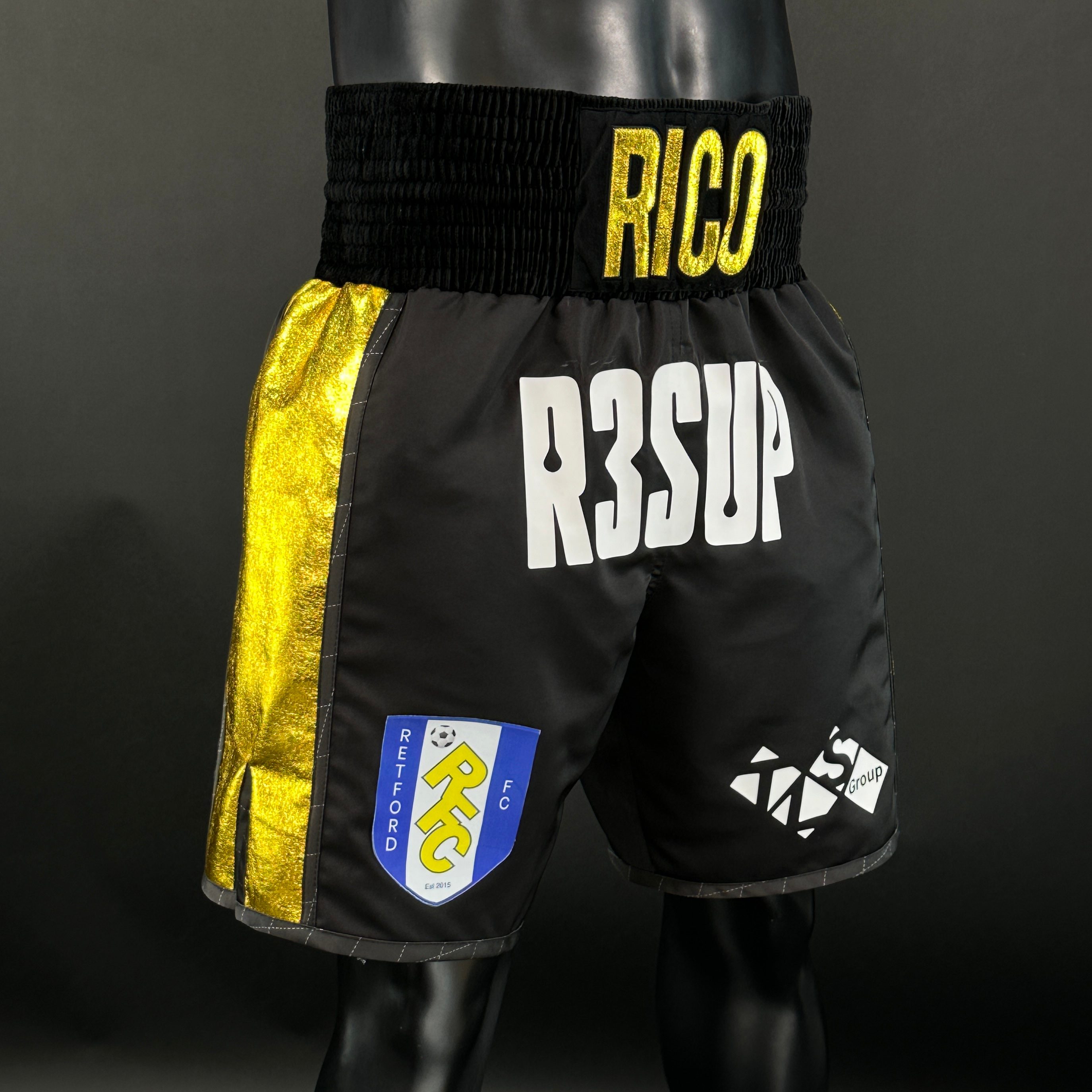 Side Stripe BX  Ricardo 171007 Custom Boxing Shorts & Trunks