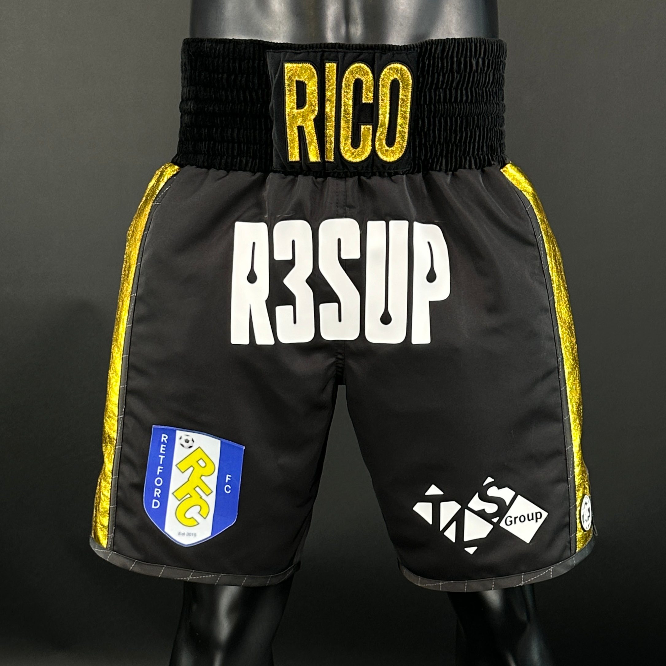 Side Stripe BX  Ricardo 171007 Custom Boxing Shorts & Trunks