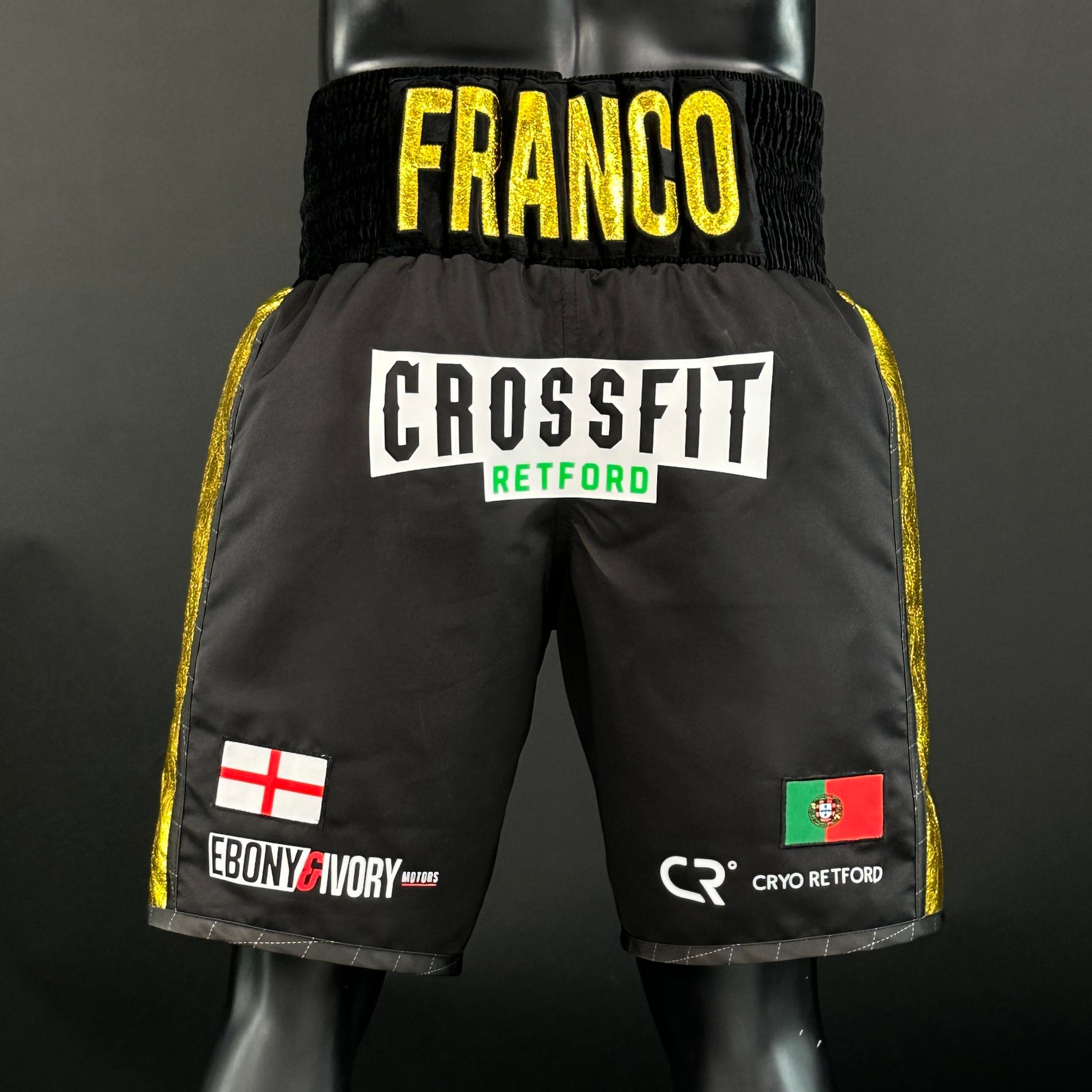 Side Stripe BX  Ricardo 171007 Custom Boxing Shorts & Trunks