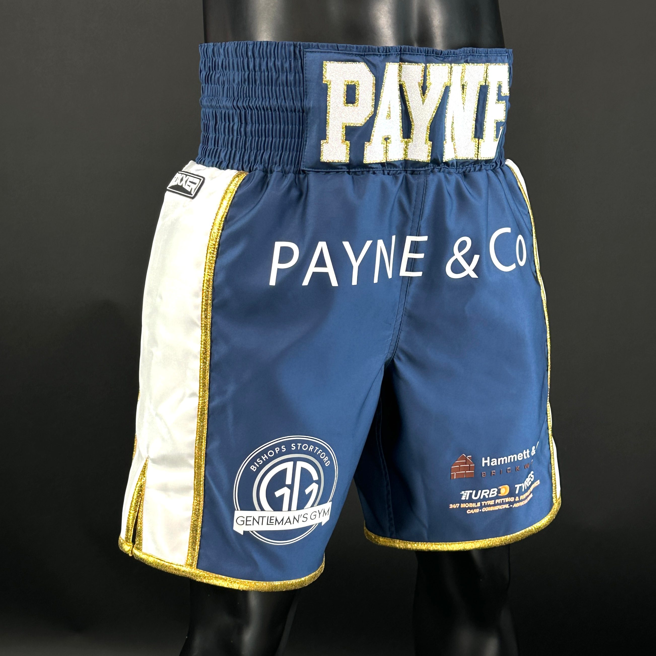 Side Stripe BX Old Teddy 170156 Custom Boxing Shorts & Trunks