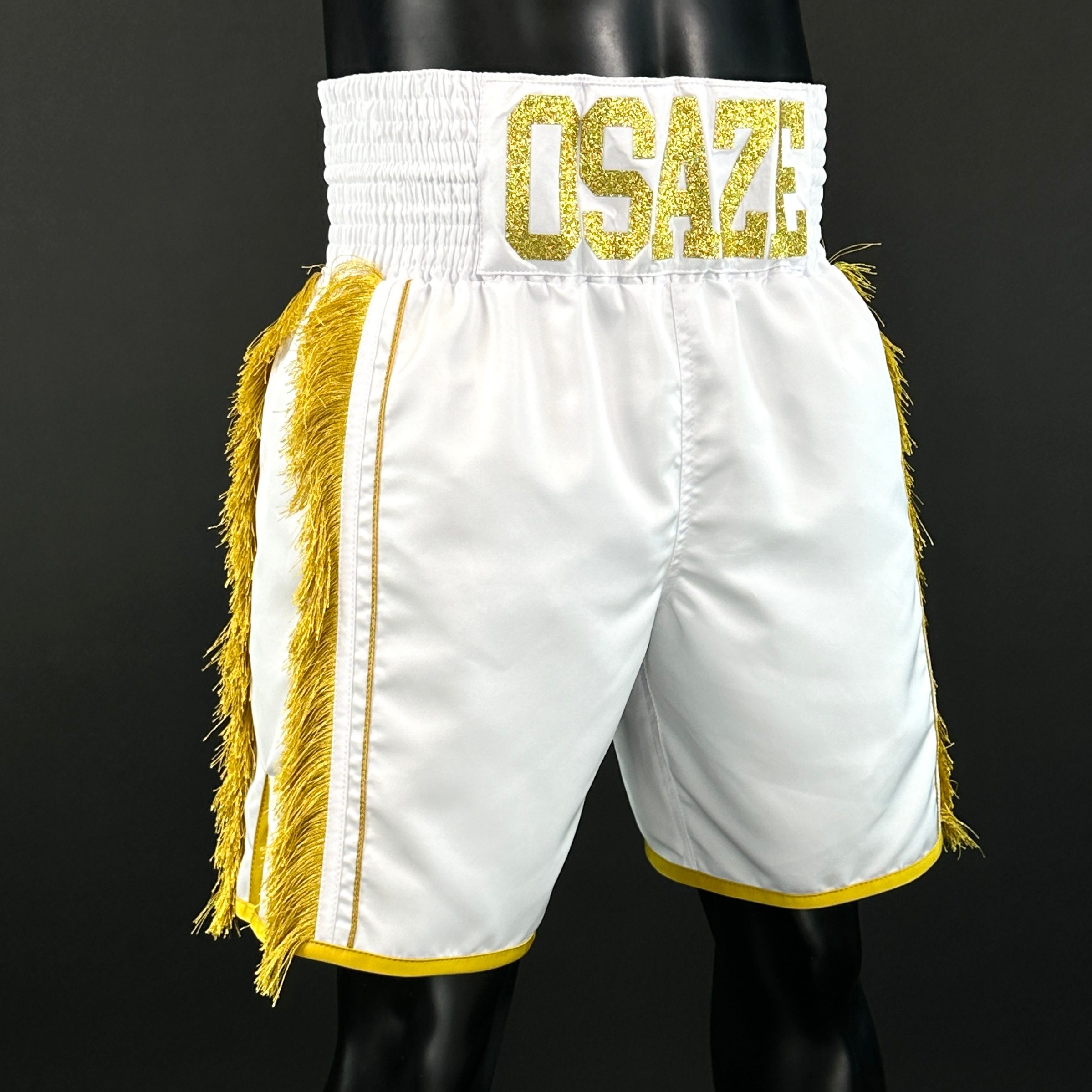 Side Stripe Luxury II Old Derrick 170825 Custom Boxing Shorts & Trunks