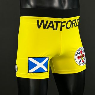 Classic Vale Tudo MMA Yellow Luca W Compression Shorts