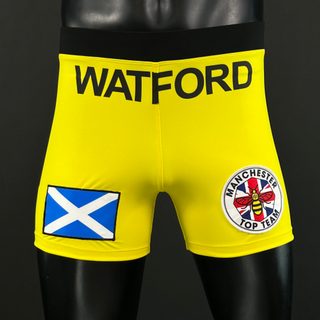 Classic Vale Tudo MMA Yellow Luca W Compression Shorts