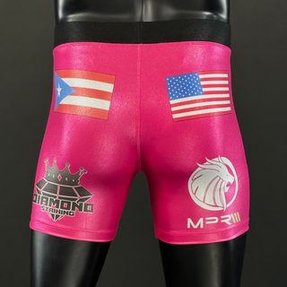 Classic Vale Tudo MMA Pink Ethen M Compression Shorts