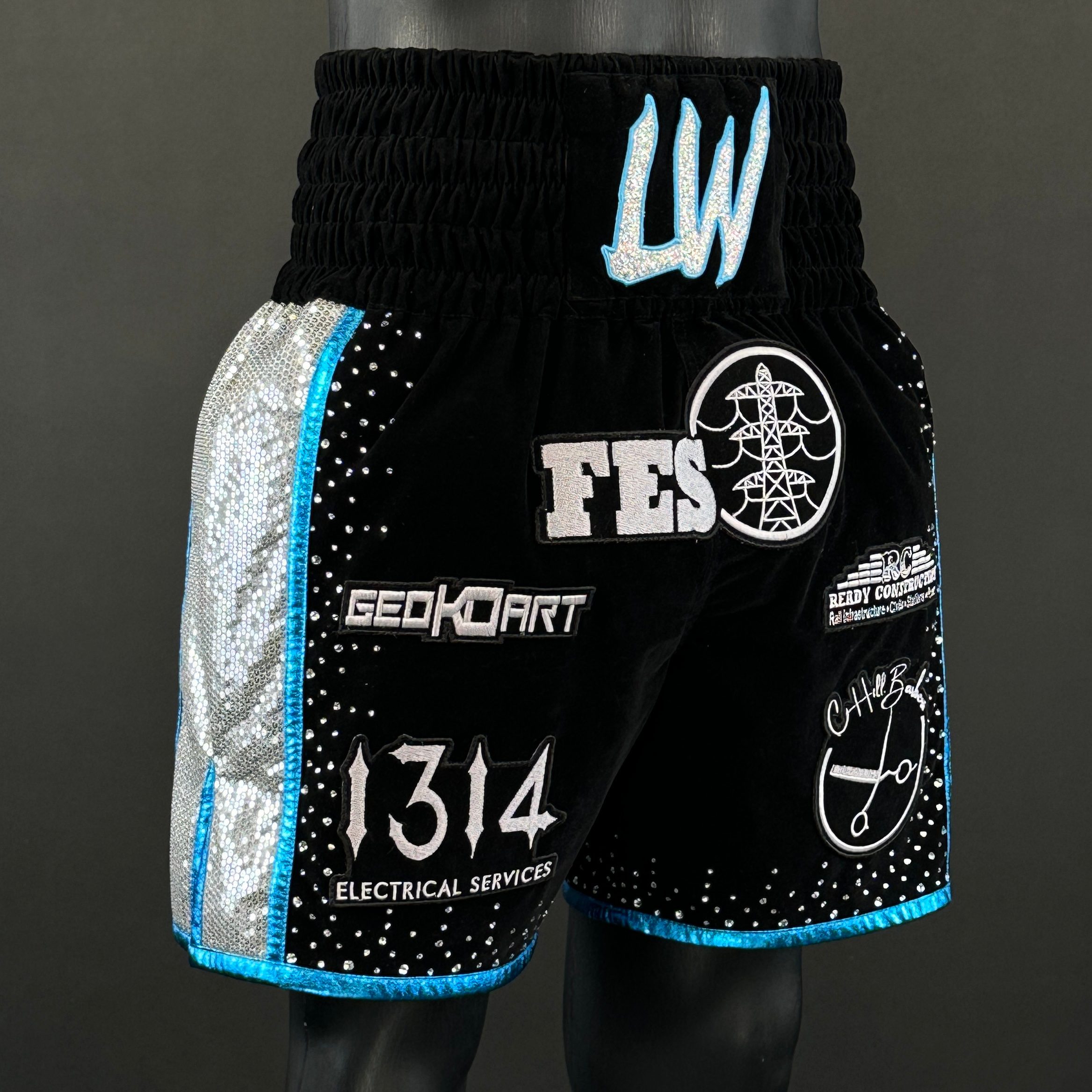 Side Stripe BX  Lee 173097 Custom Boxing Shorts & Trunks