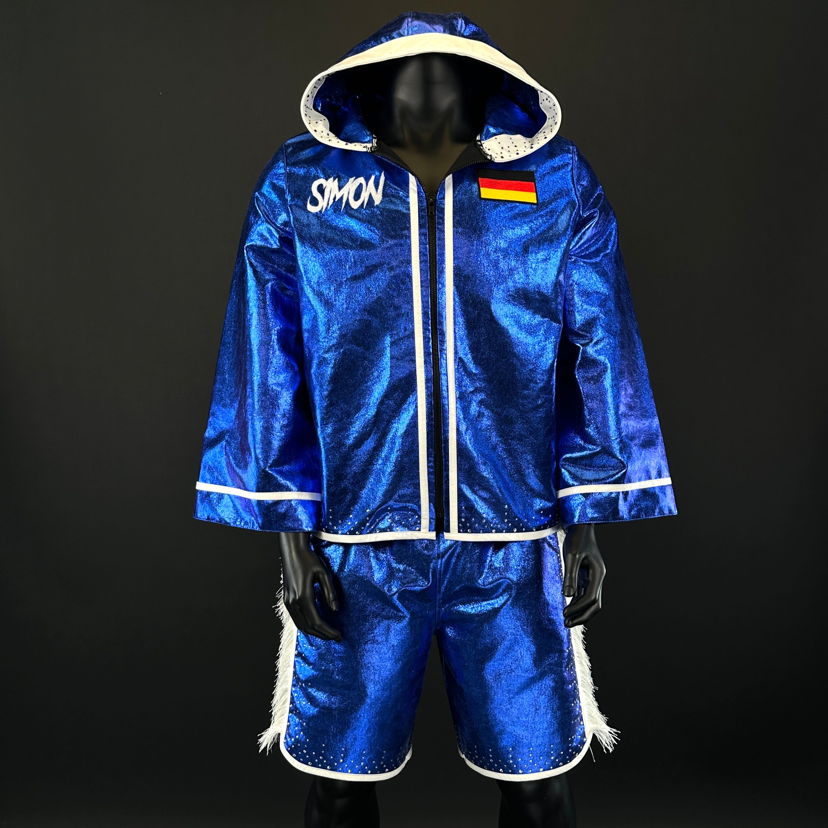 Side Stripe BX  Anja 174314 Custom Boxing Shorts & Trunks