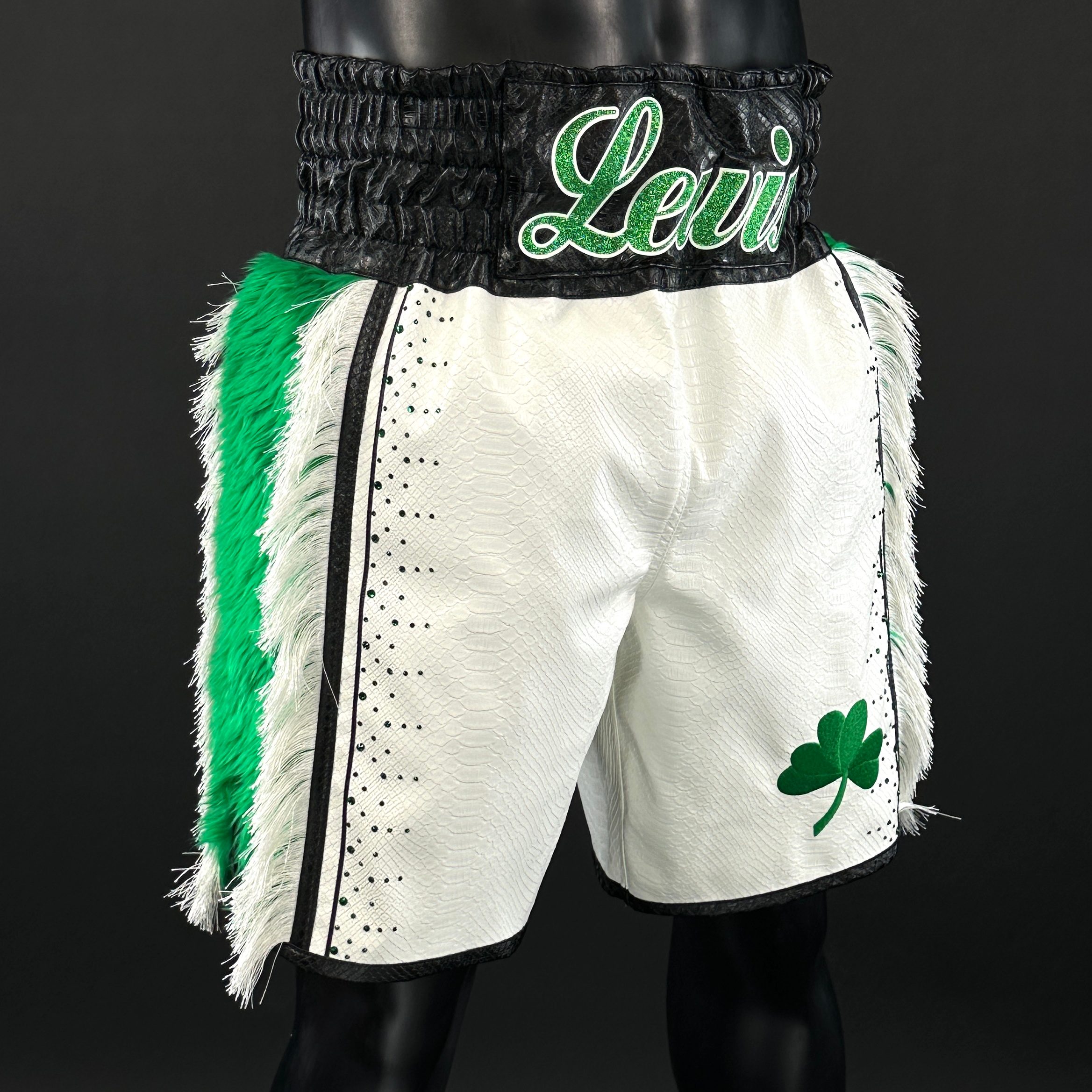 Side Stripe Luxury II Lewis 175291 Custom Boxing Shorts & Trunks