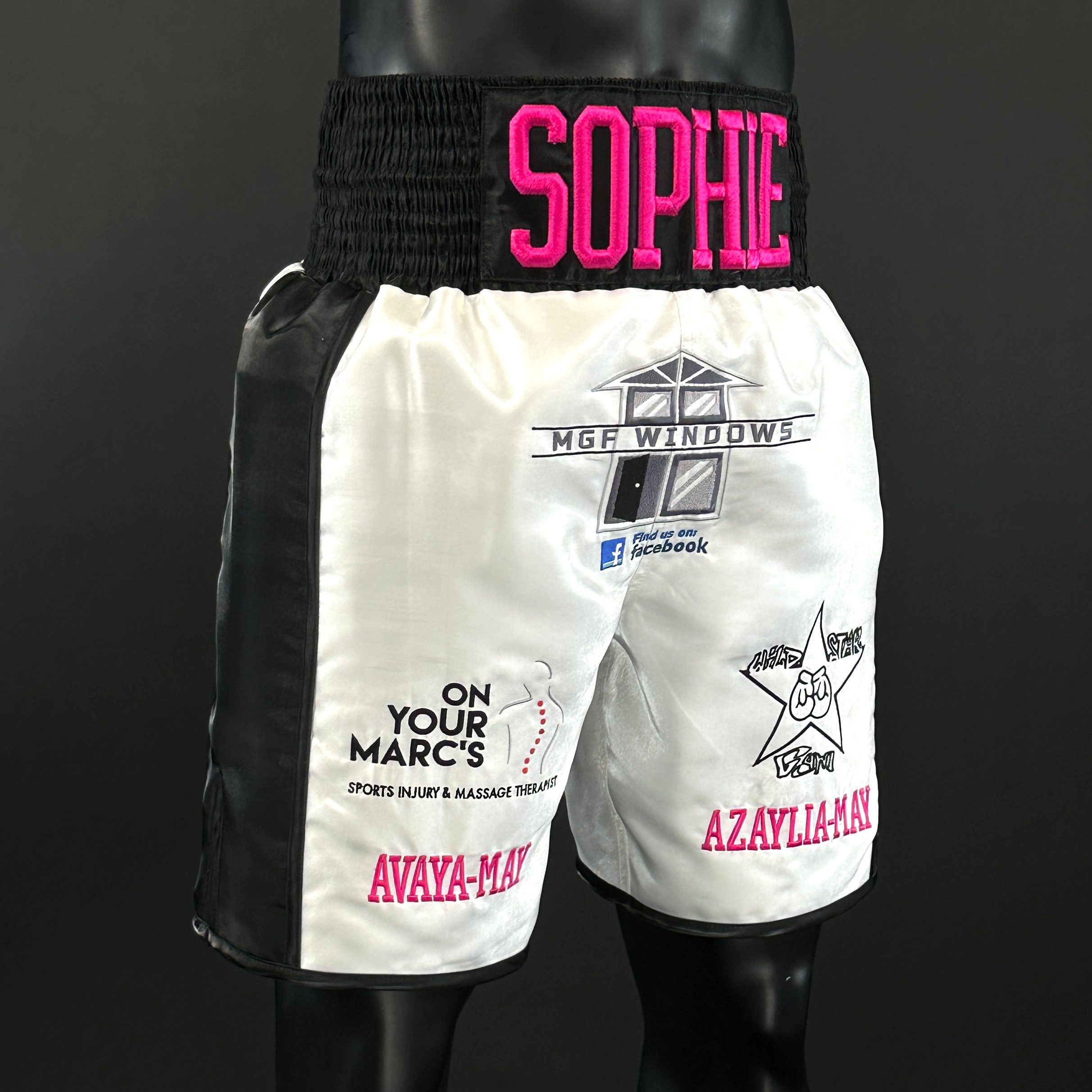 Side Stripe BX  Lee 177186 Custom Boxing Shorts & Trunks