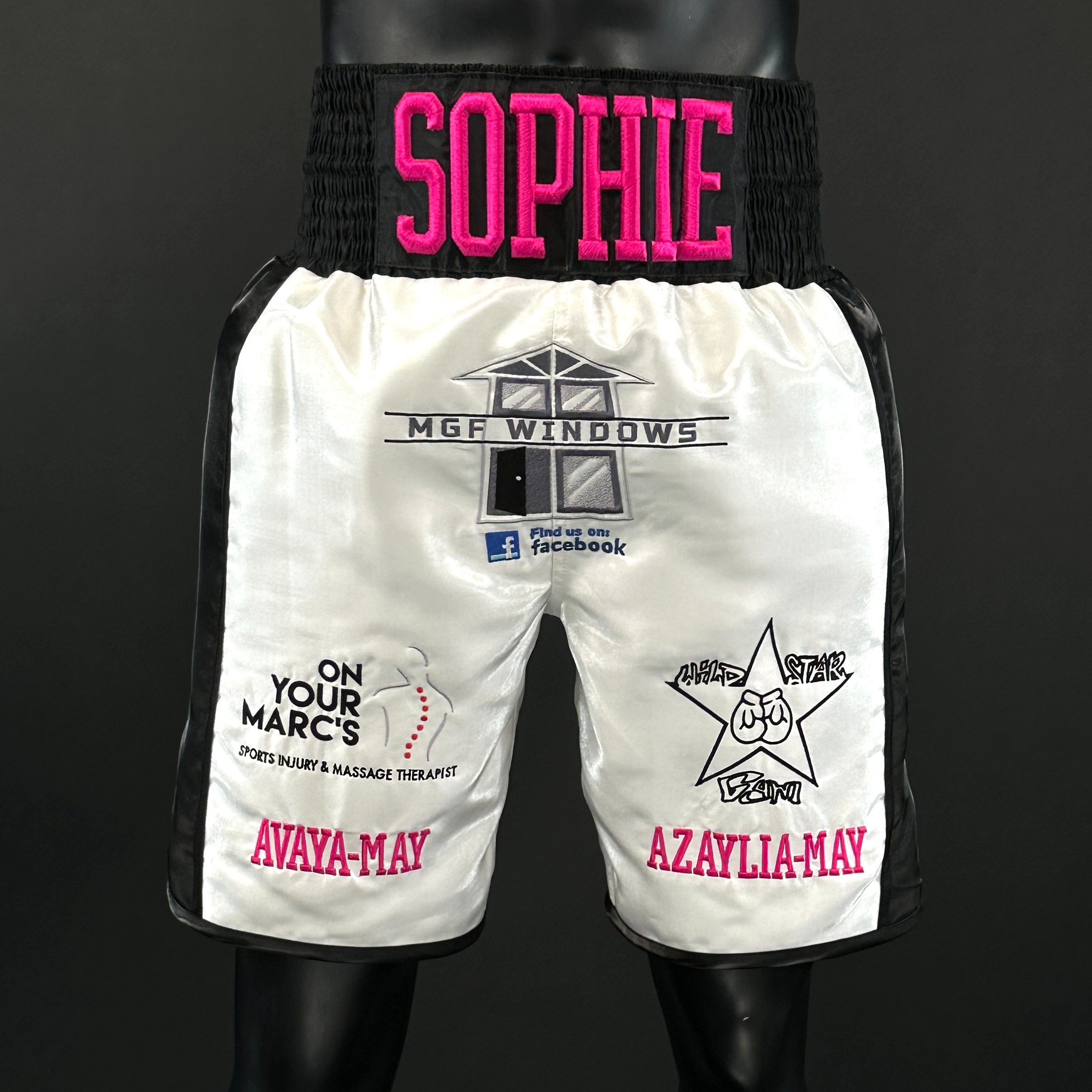 Side Stripe BX  Lee 177186 Custom Boxing Shorts & Trunks