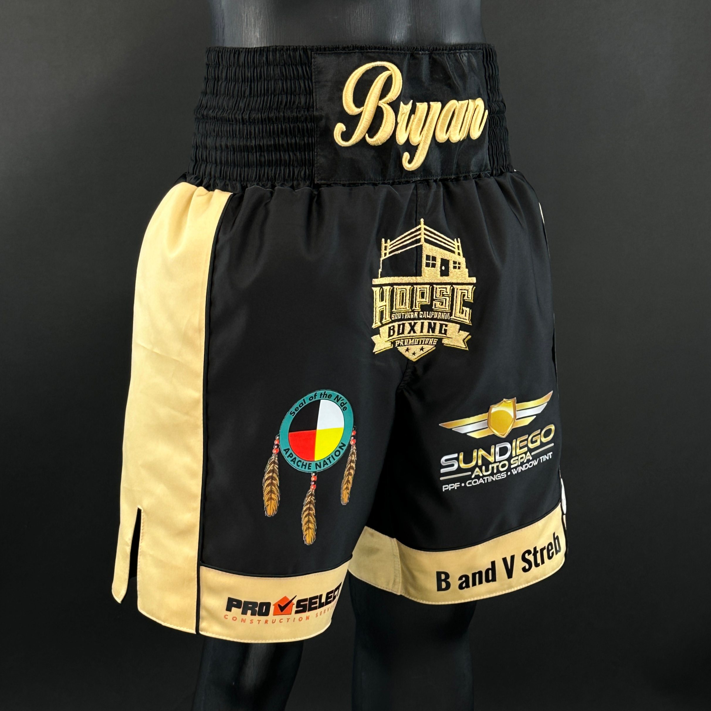 Panel Long Tassels BX David 177605 Custom Boxing Shorts & Trunks