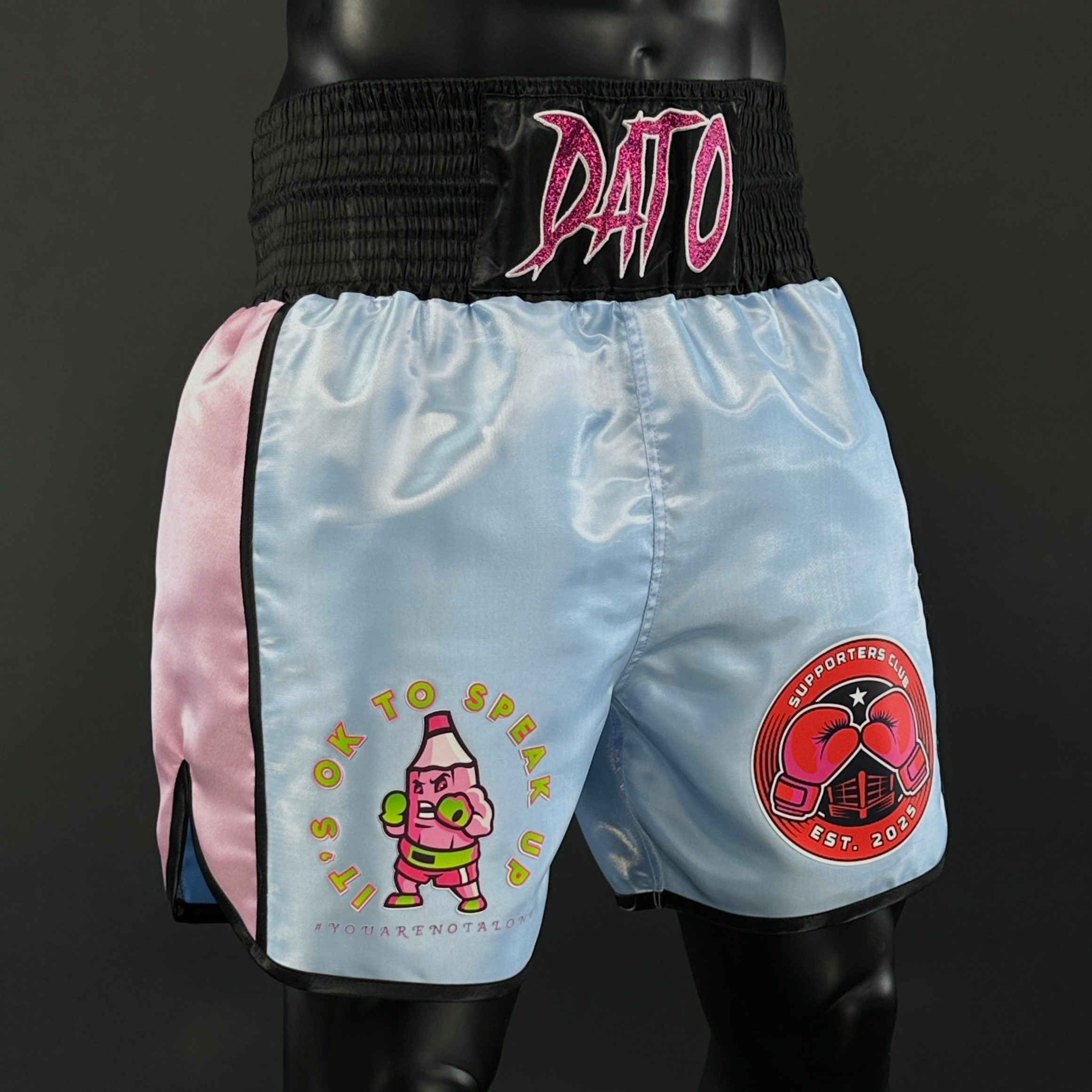 Side Stripe BX  Damien 180469 Custom Boxing Shorts & Trunks