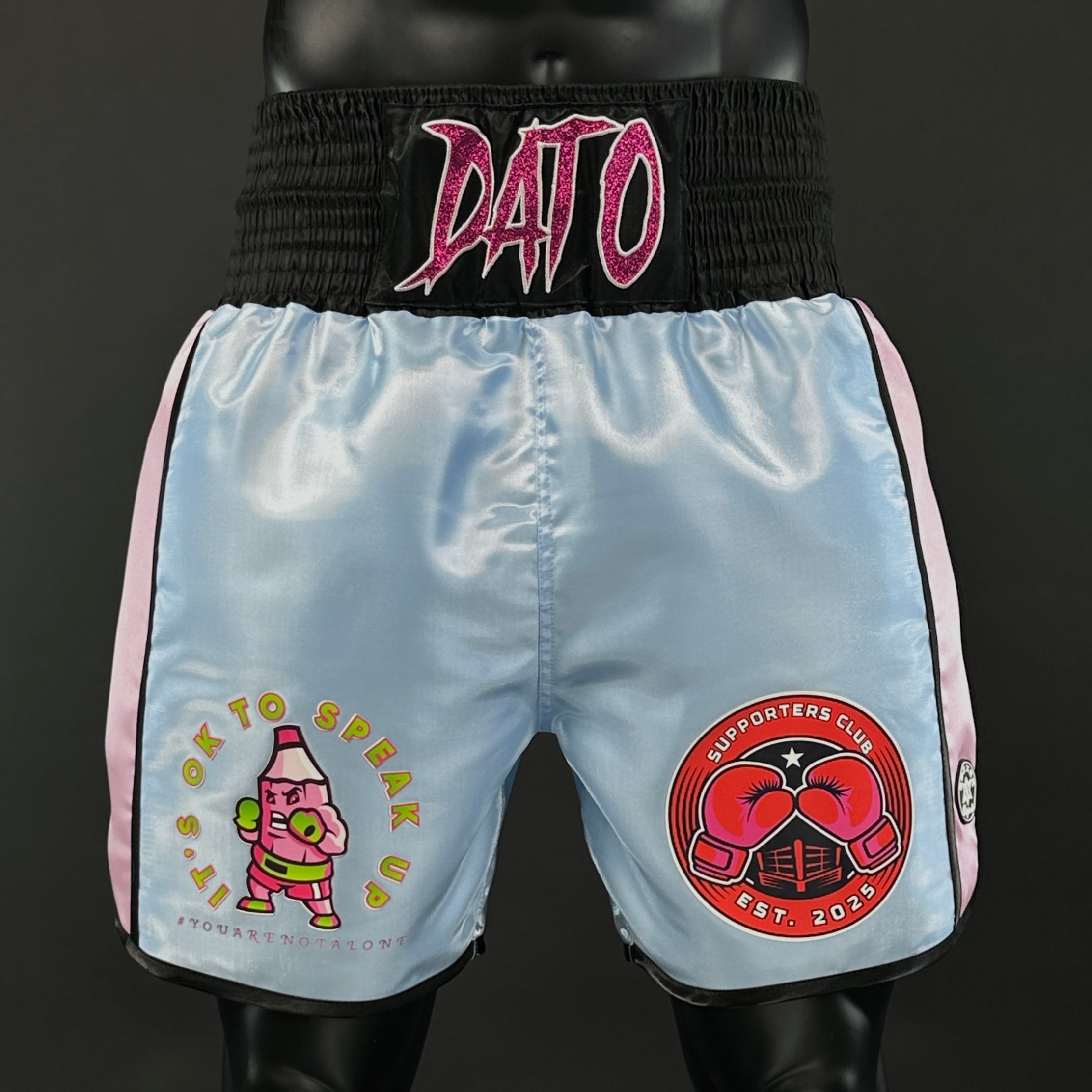 Side Stripe BX  Damien 180469 Custom Boxing Shorts & Trunks