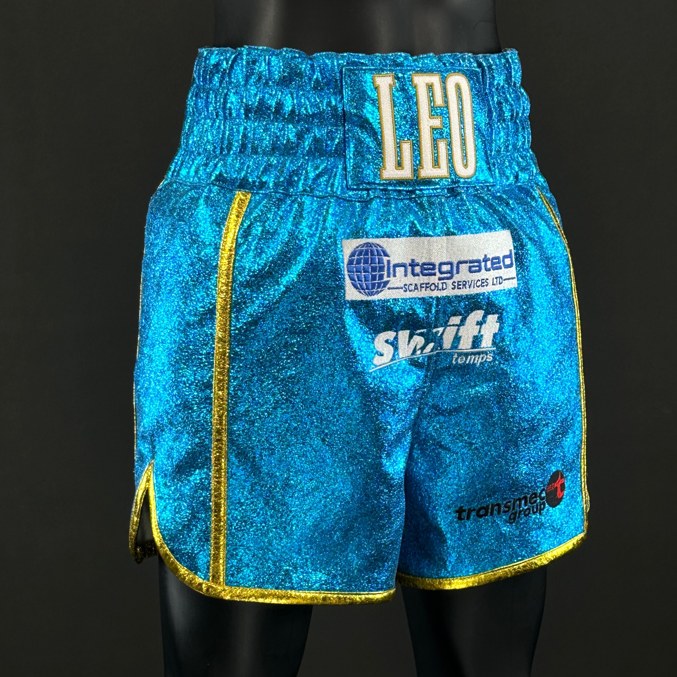 Side Stripe BX Old Leo 180364 Custom Boxing Shorts & Trunks