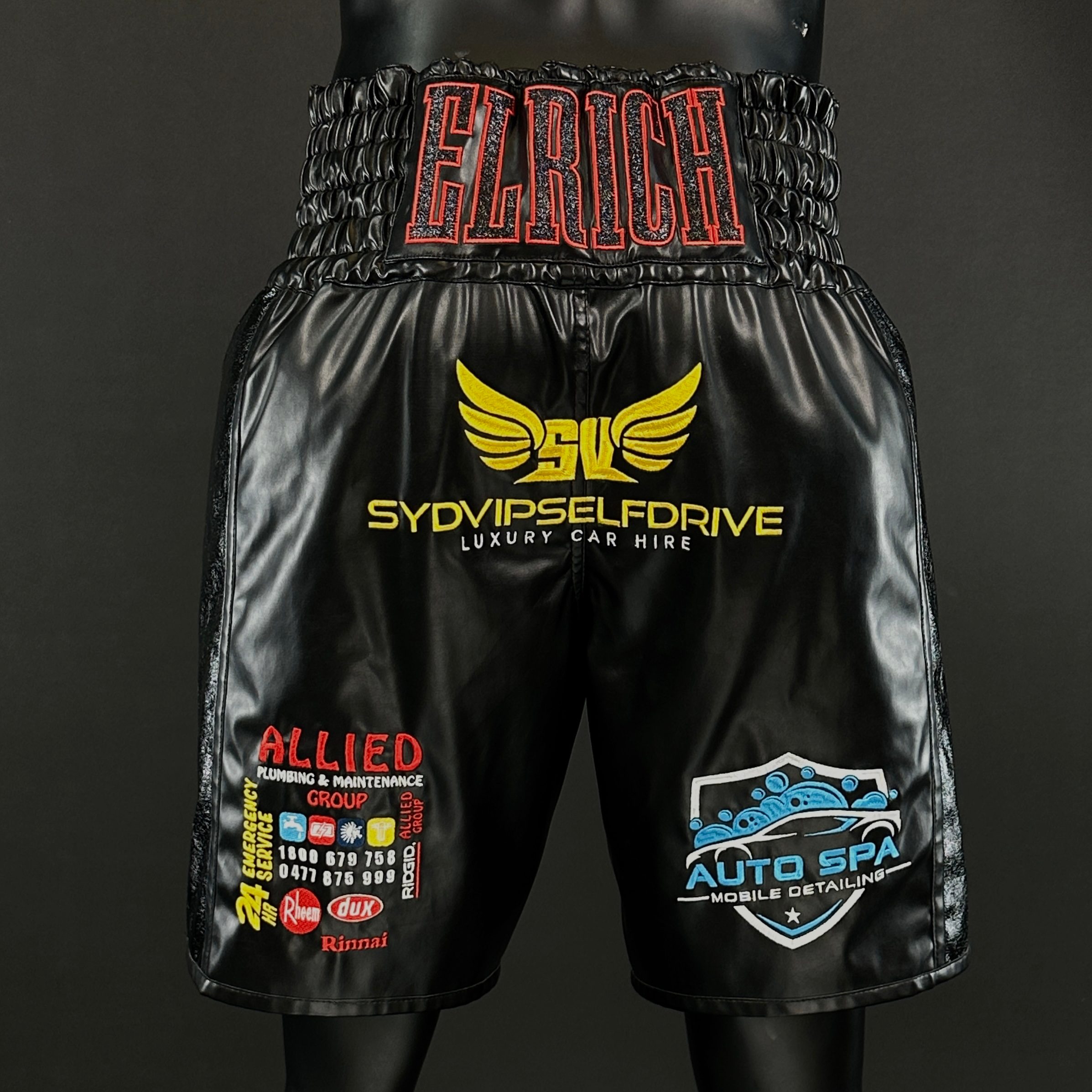 Side Stripe BX  Ali 182130 Custom Boxing Shorts & Trunks