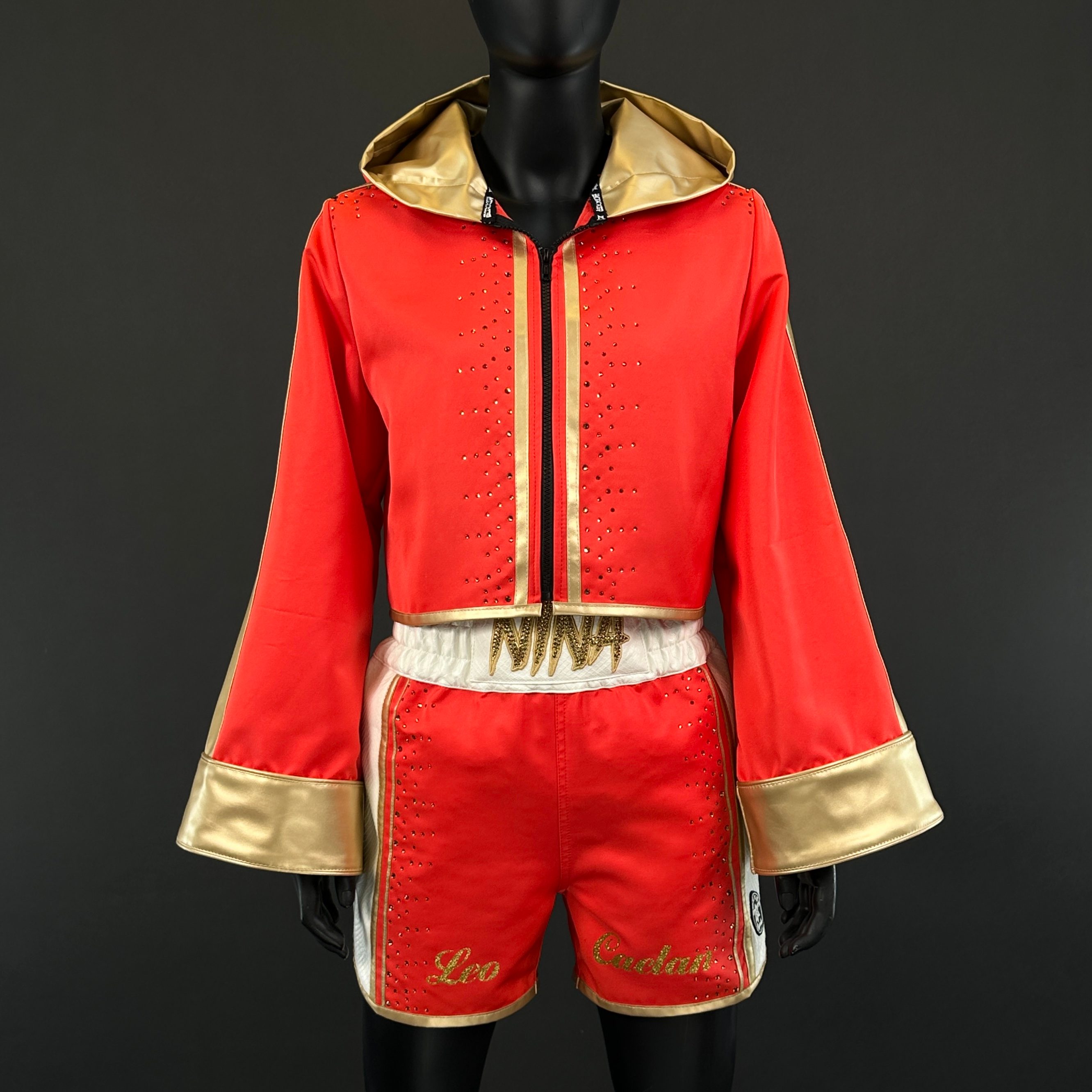 Side Stripe Luxury II Nina 182058 Custom Boxing Shorts & Trunks