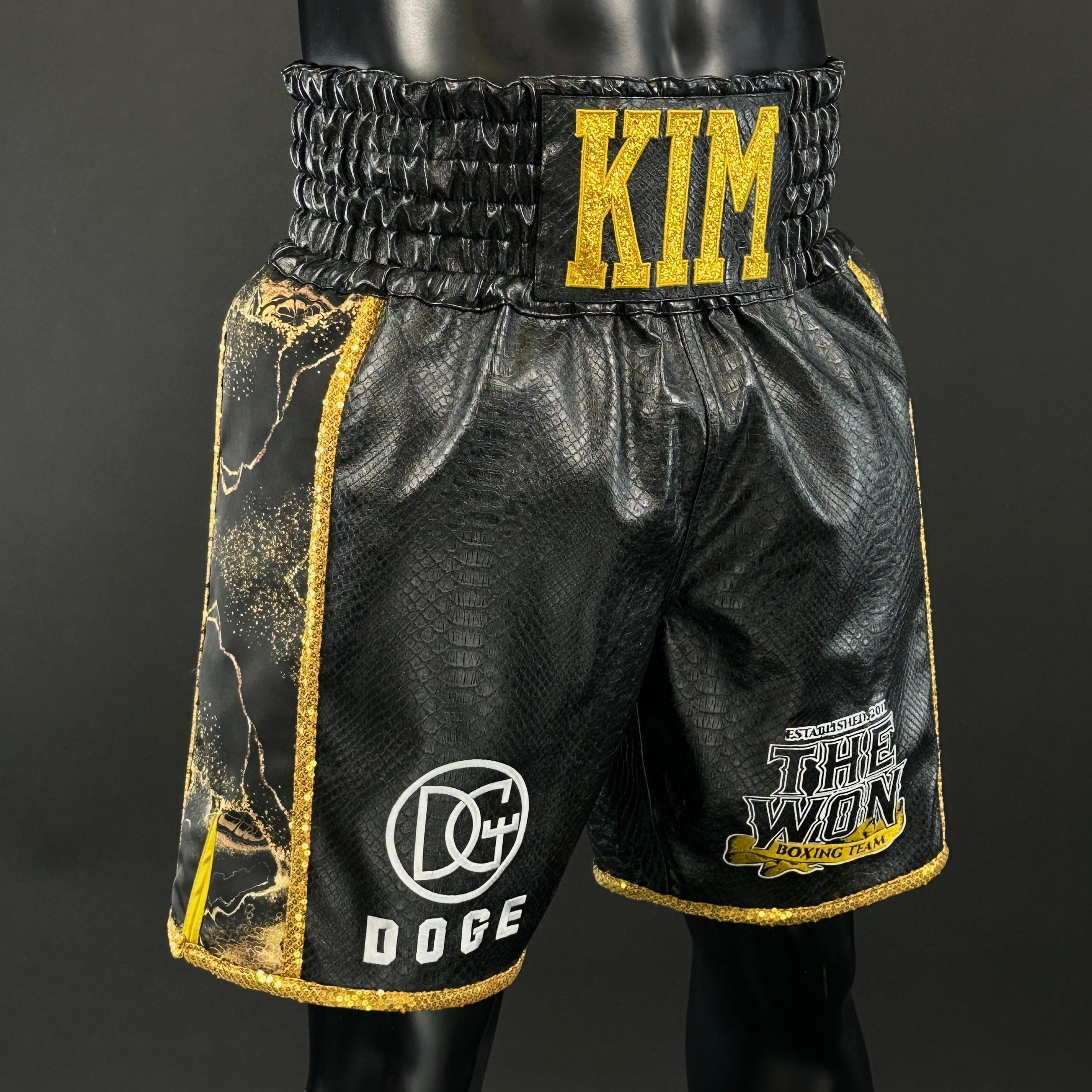 Side Stripe BX Old Juwon 181543 Custom Boxing Shorts & Trunks