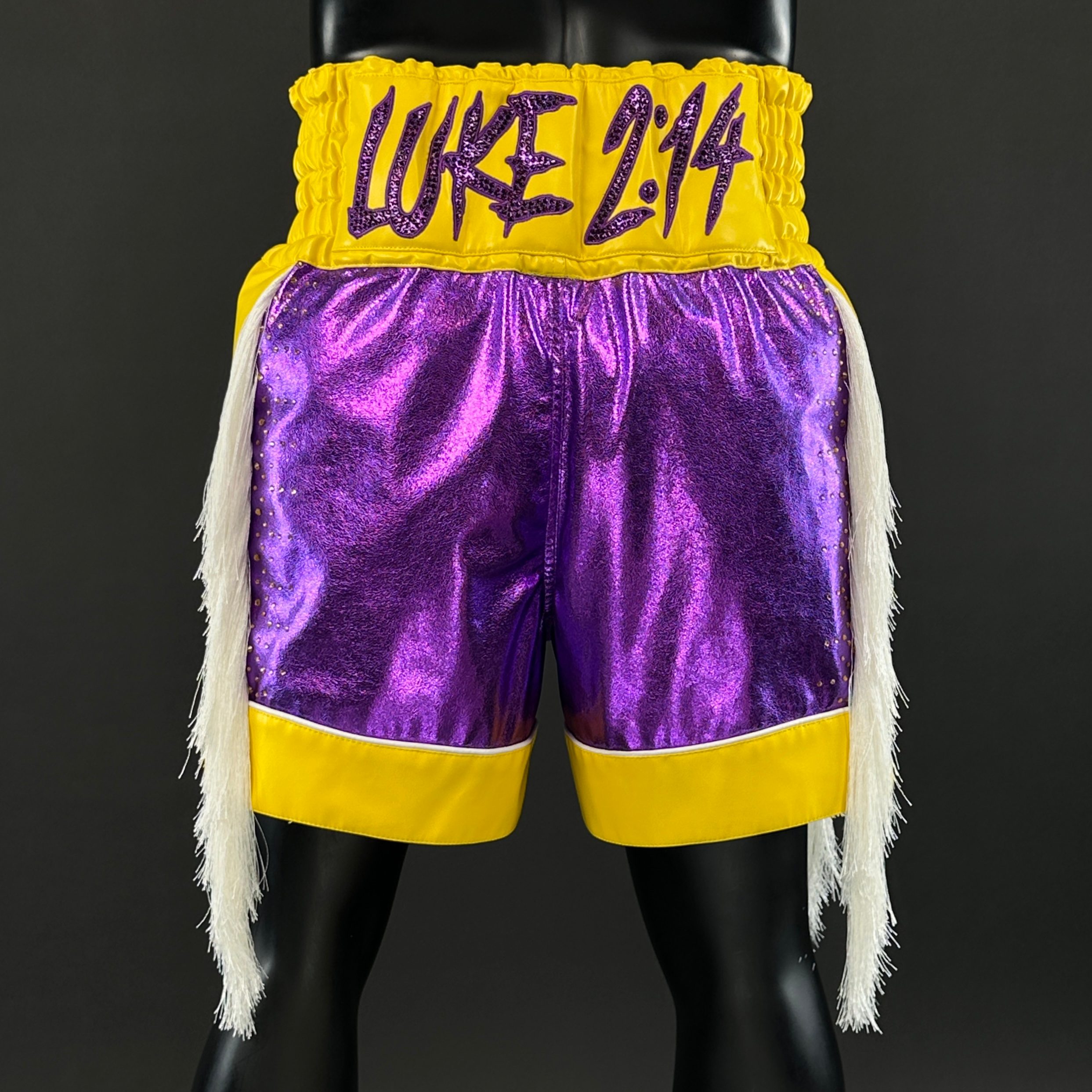 Panel Long Tassels BX Devontae 184591 Custom Boxing Shorts & Trunks