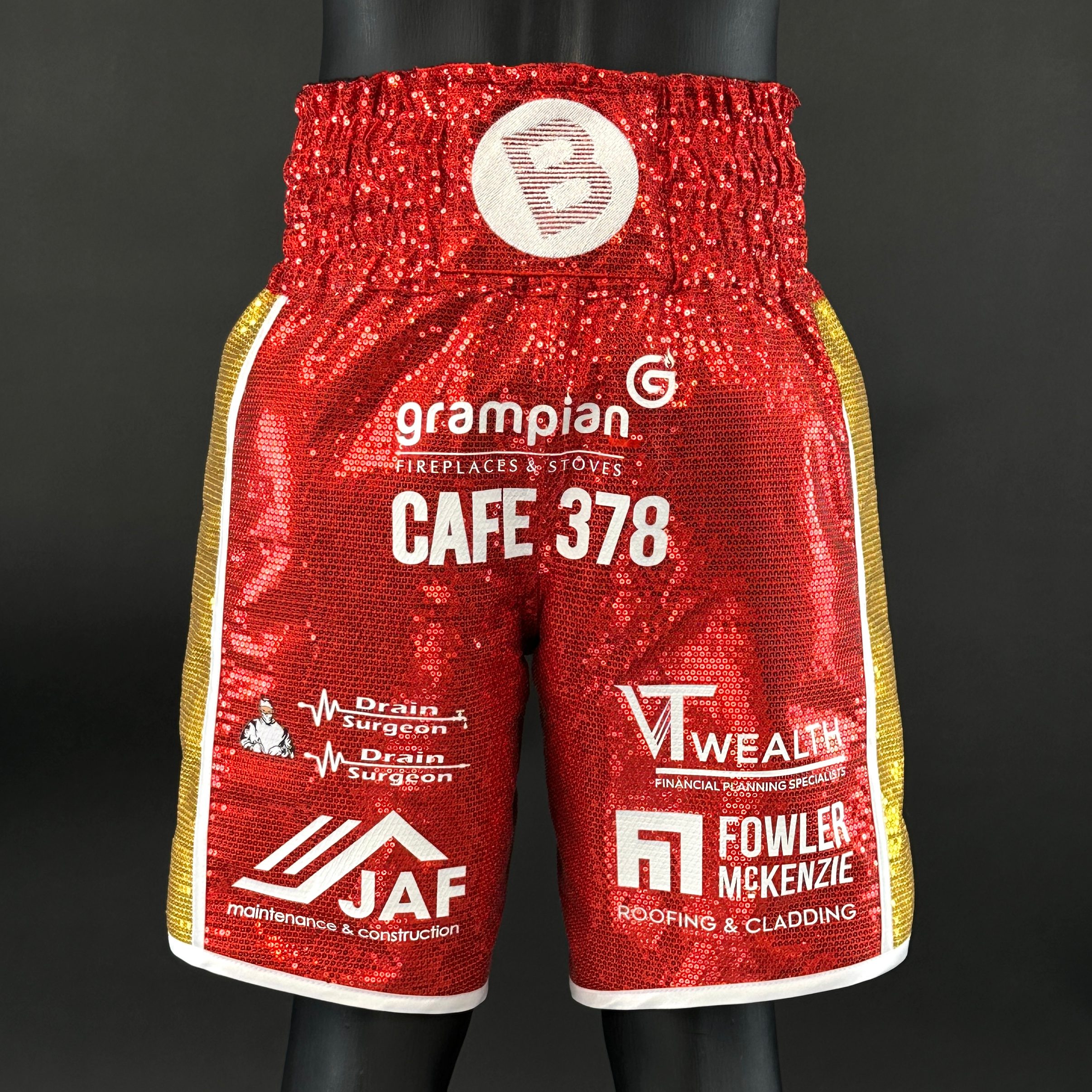 Side Stripe BX  Gregor 185722 Custom Boxing Shorts & Trunks