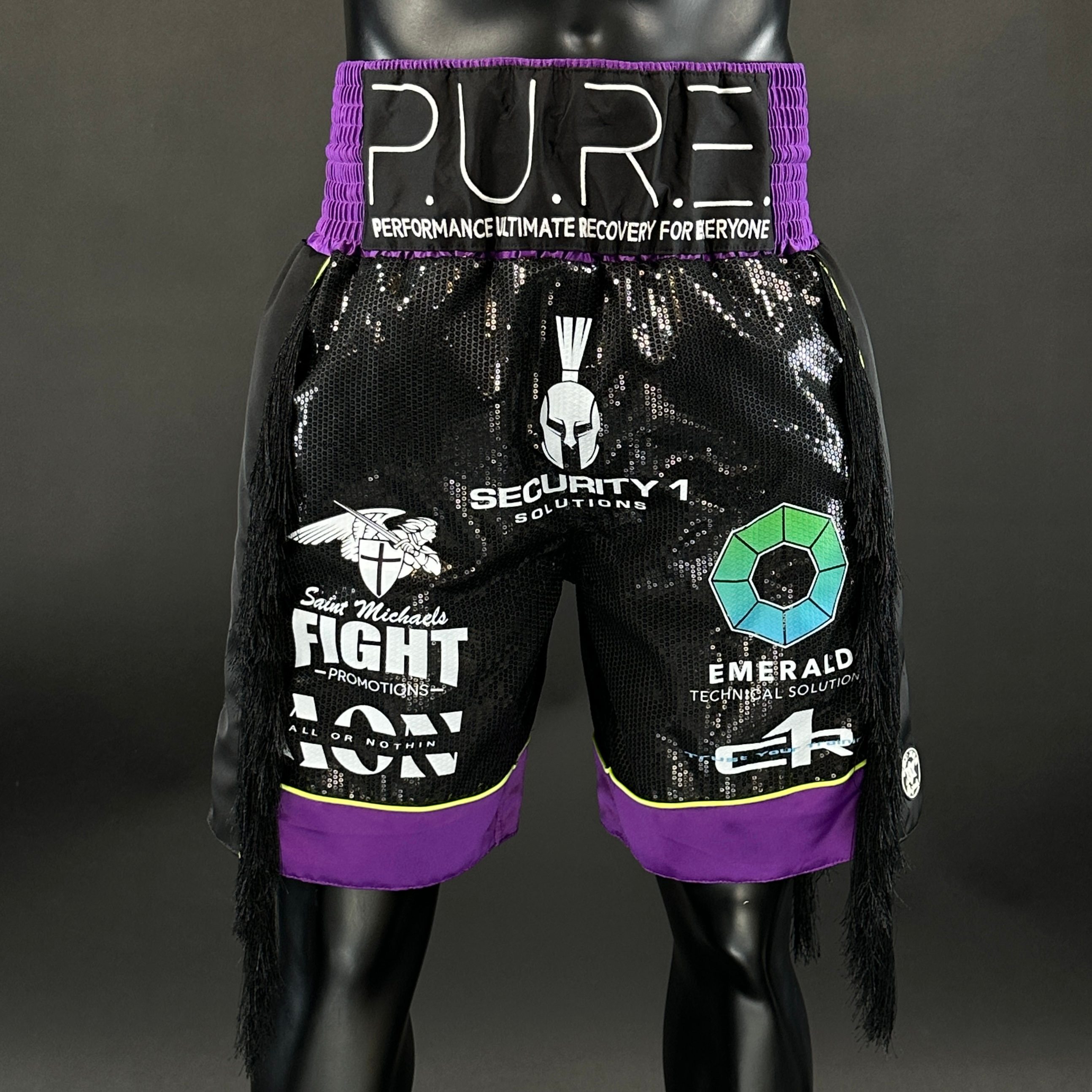 Panel Long Tassels BX Tyrell 185793 Custom Boxing Shorts & Trunks