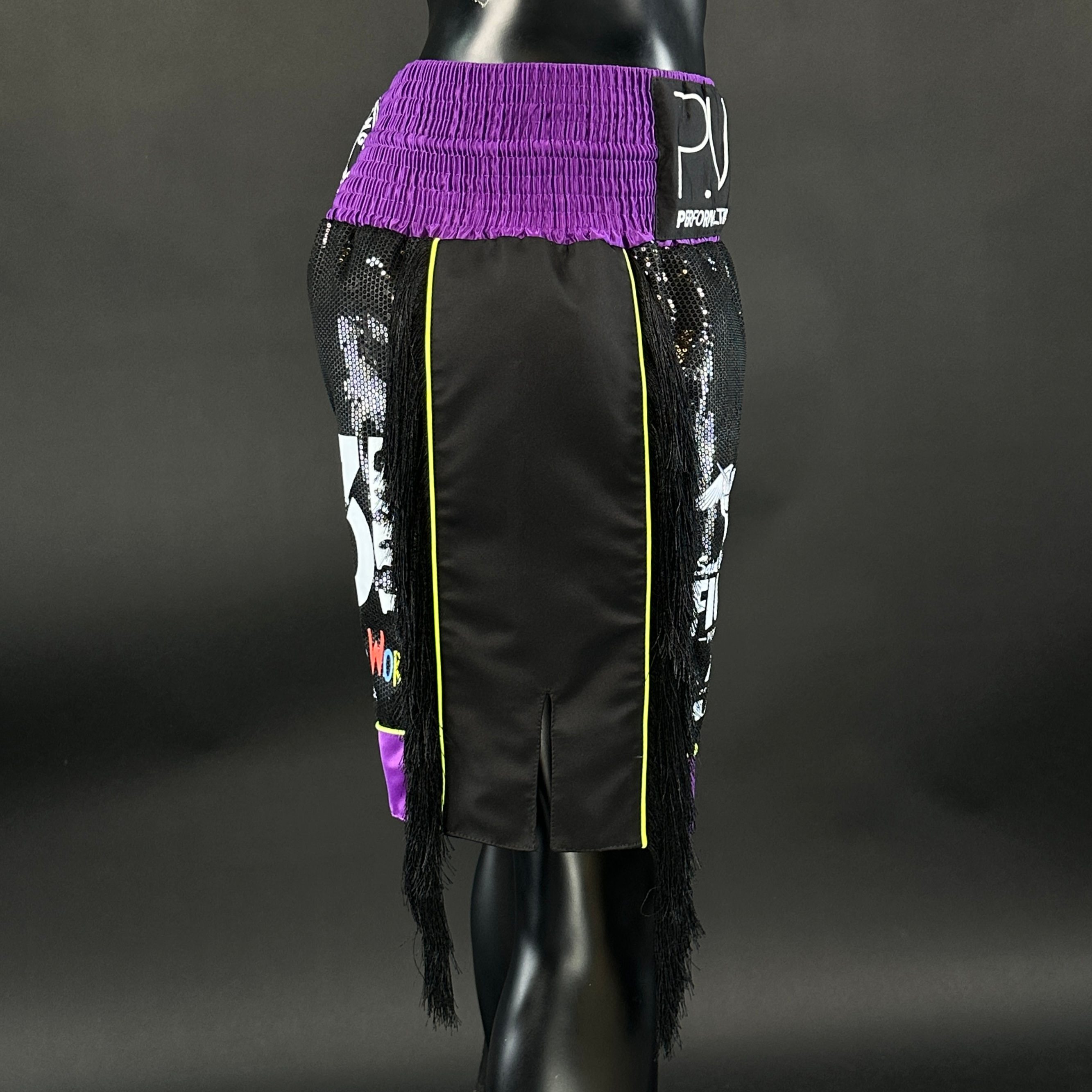 Panel Long Tassels BX Tyrell 185793 Custom Boxing Shorts & Trunks